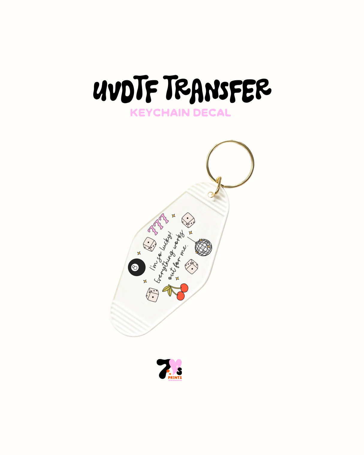 1989 - Juego de 5 calcomanías para llaveros