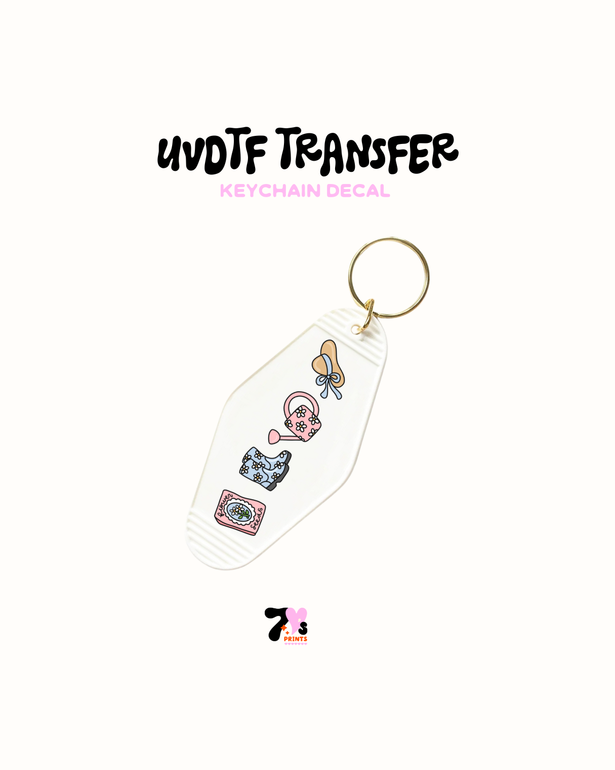 Boots garden hat - UVDTF Keychain