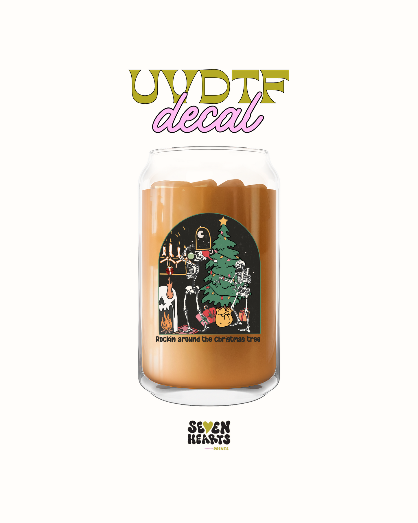 Rocking around the Christmas tree UVDTF Decal