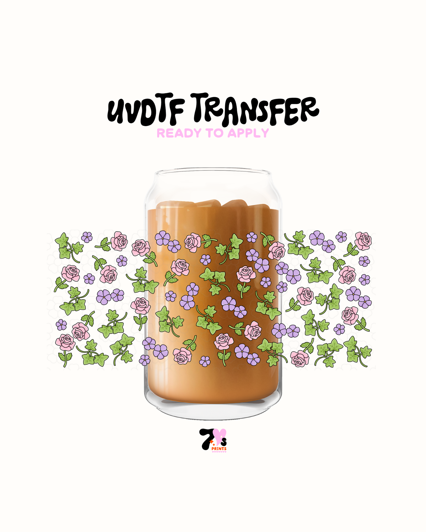 Pink roses - UVDTF Wrap