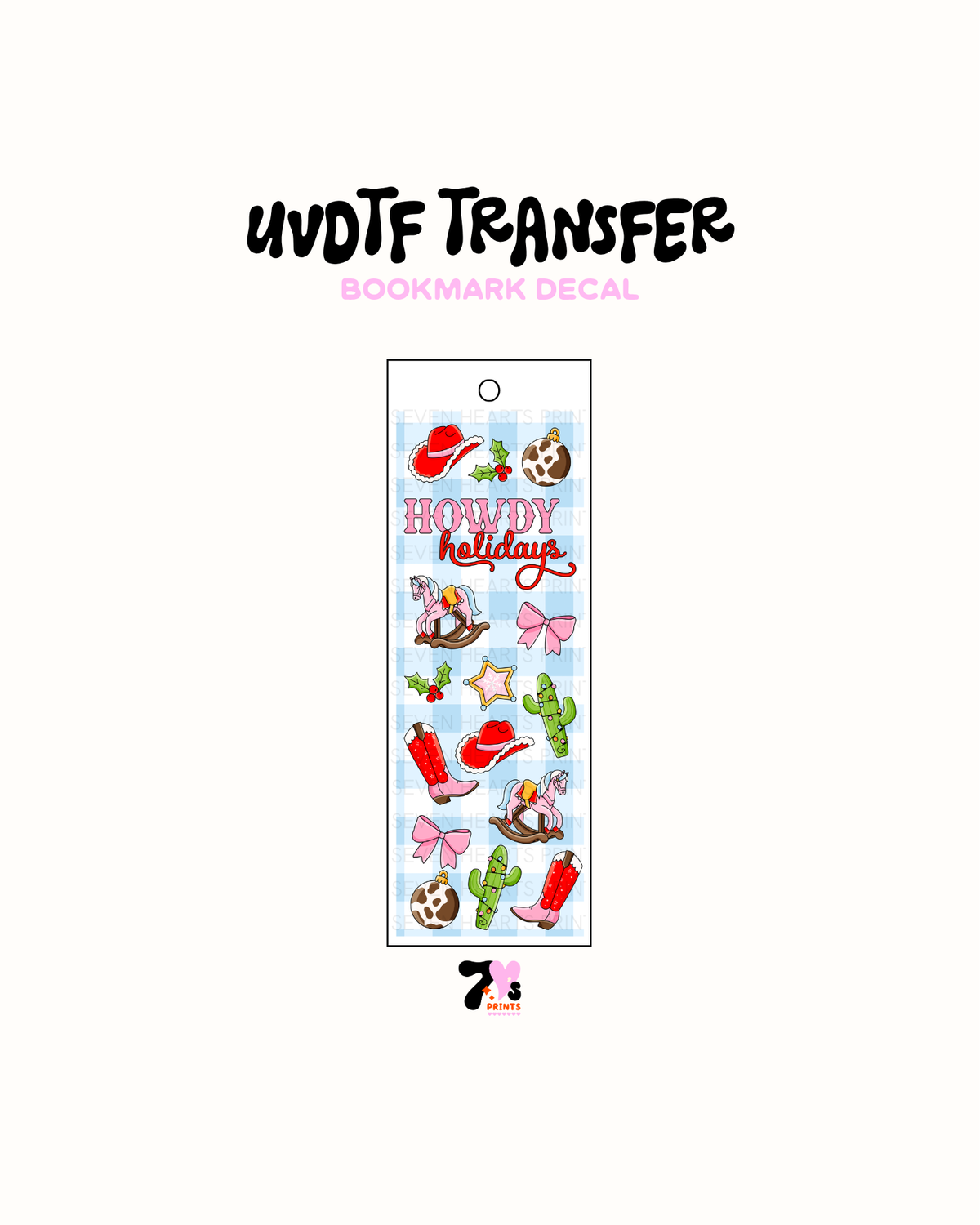 UVDTF Bookmark Decal #384