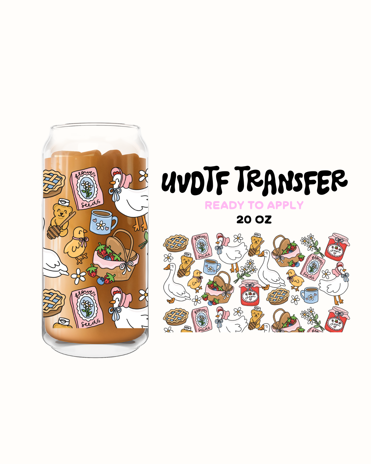 Spring - UVDTF 20oz Cup Wrap