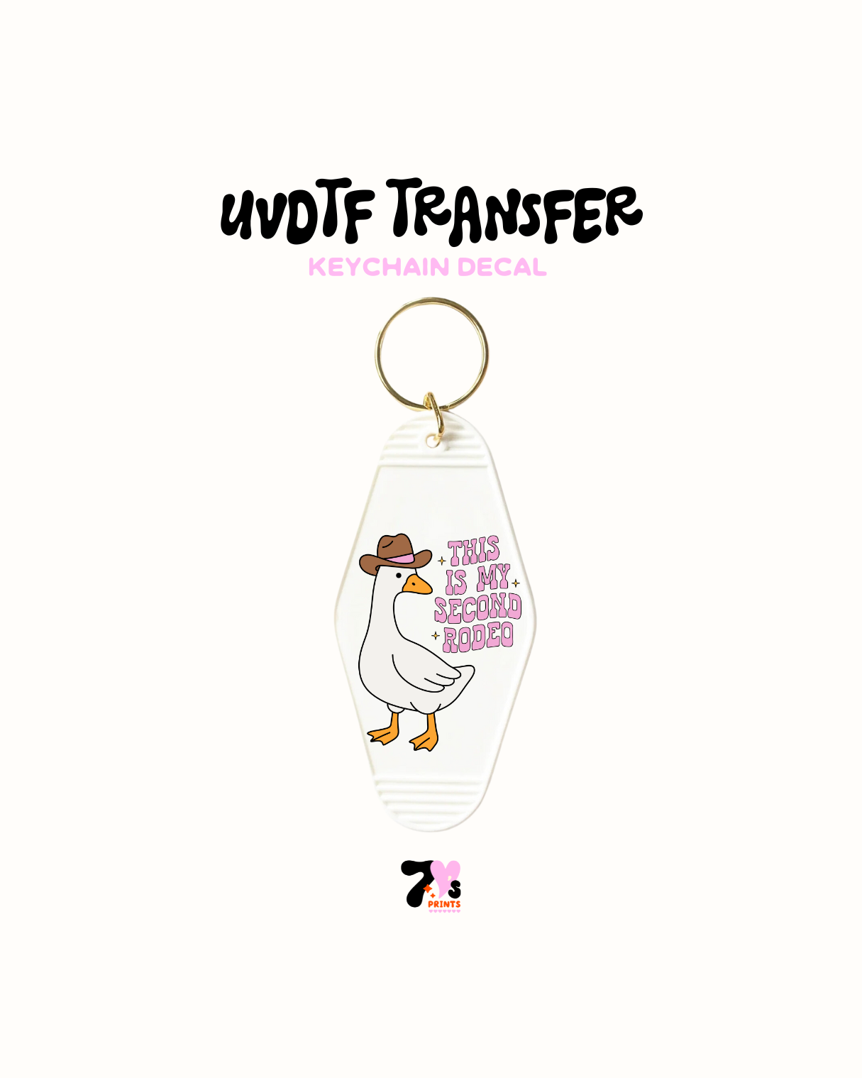 1989 - Juego de 5 calcomanías para llaveros