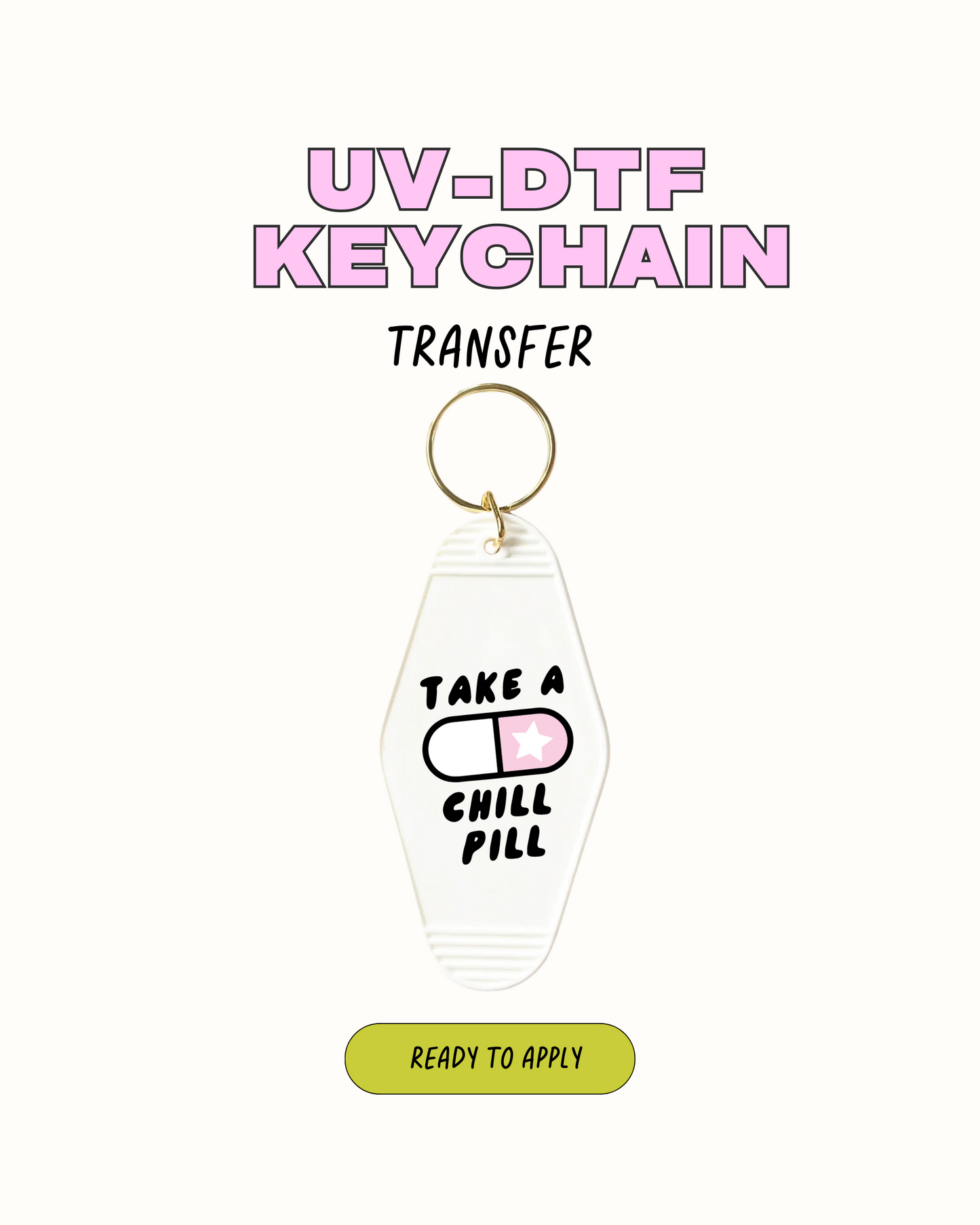 dont look Back - UVDTF Keychain