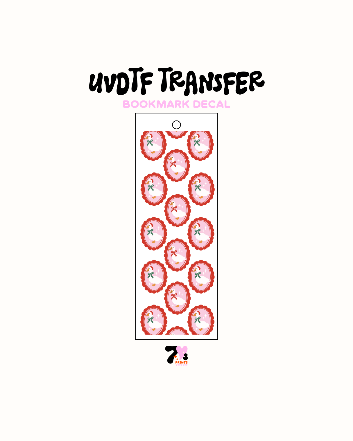 Xmas Geese - UVDTF Bookmark Decal