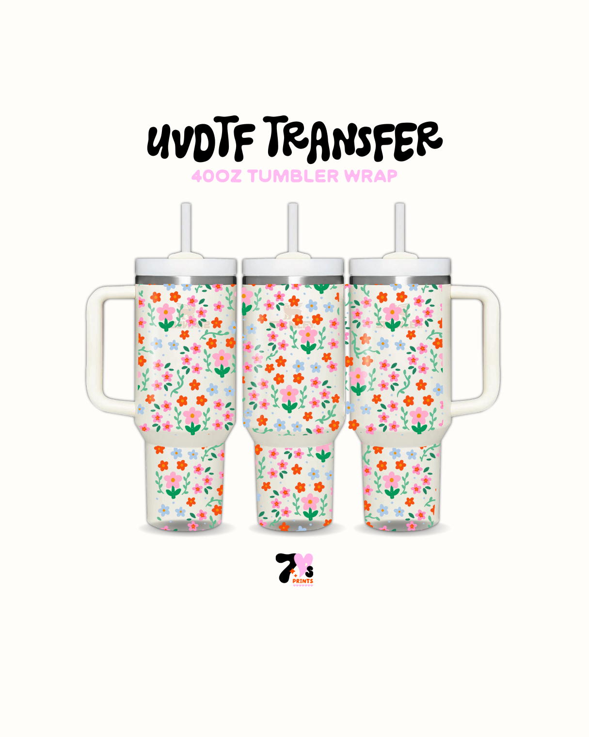 Cute Flowers - UVDTF Wrap