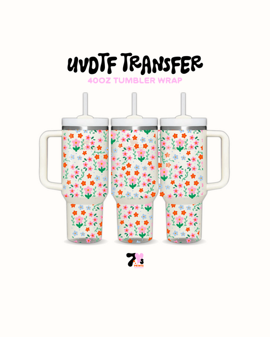 Cute Flowers - UVDTF Wrap