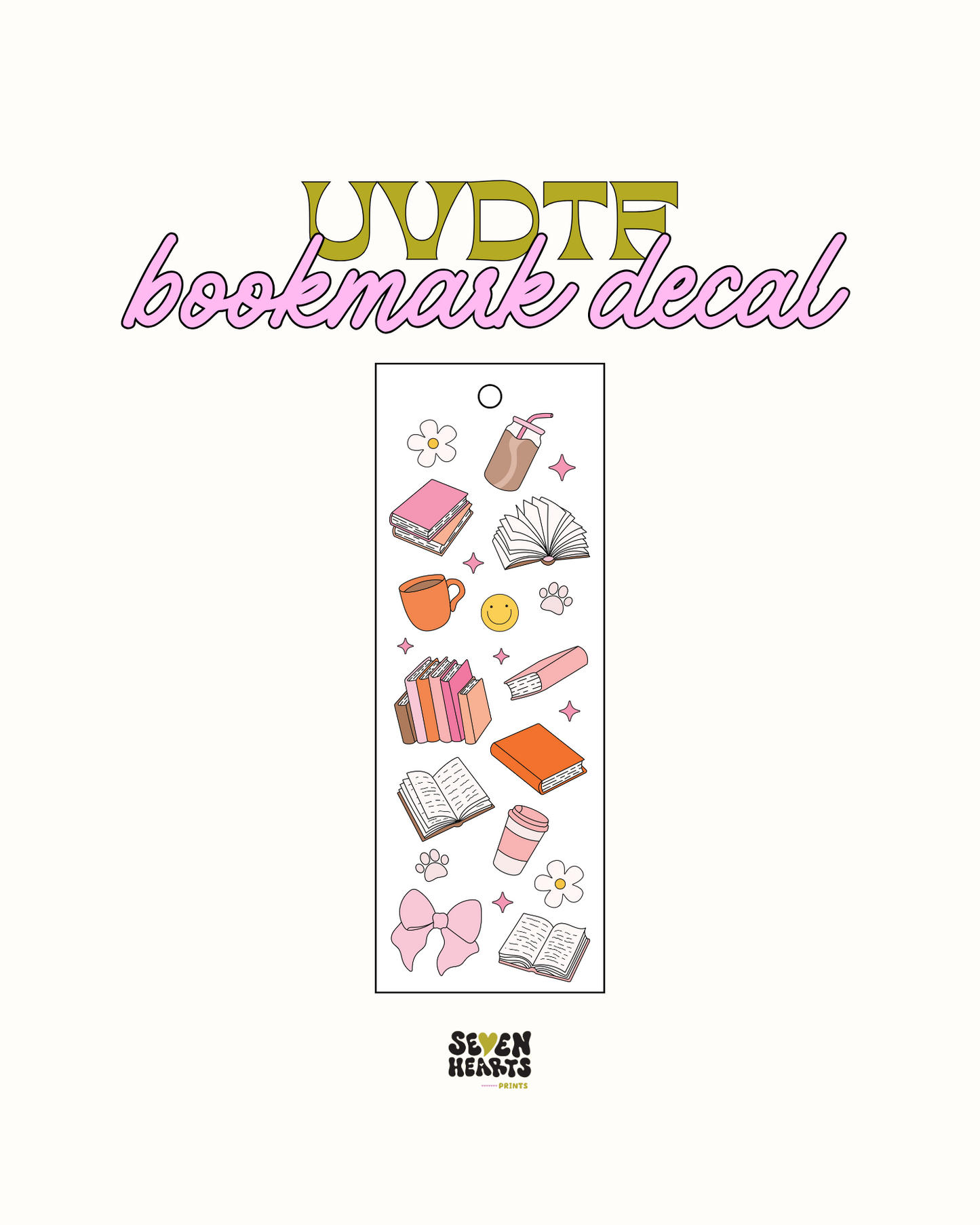 Amante de los libros - Calcomanía de marcador UVDTF