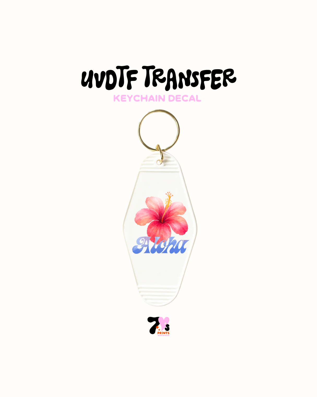 Aloha - UVDTF Keychain