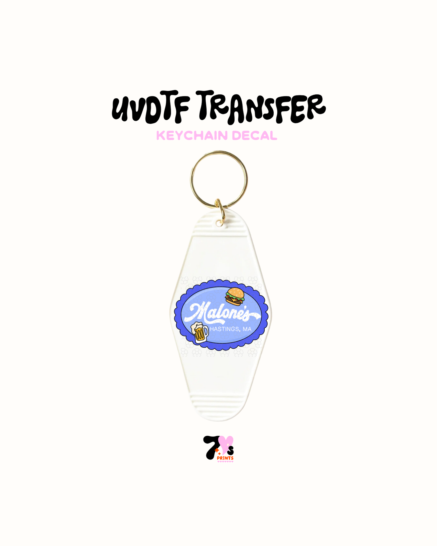 Malones Motel Keychain Decal