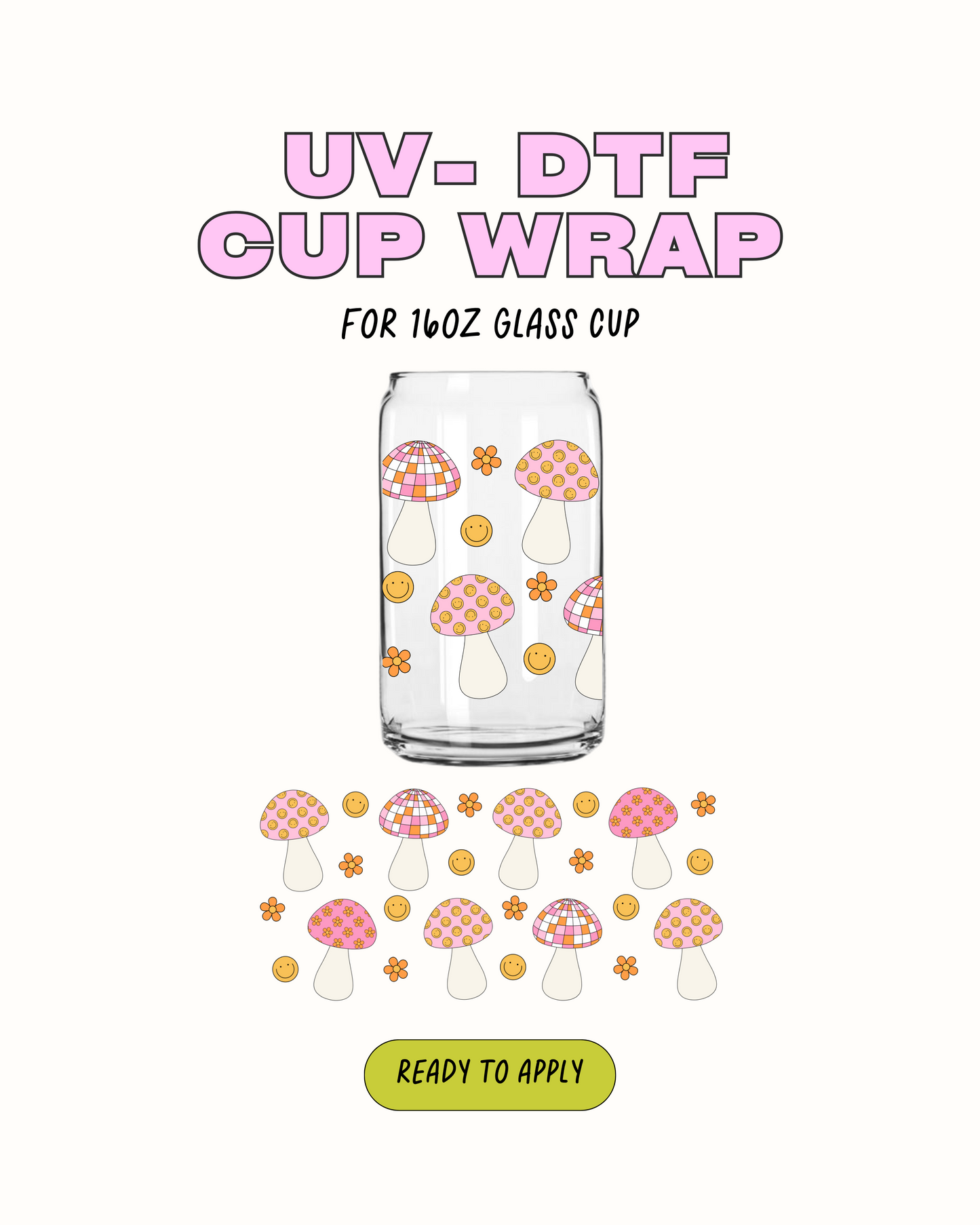 Mushie retro - UV DTF