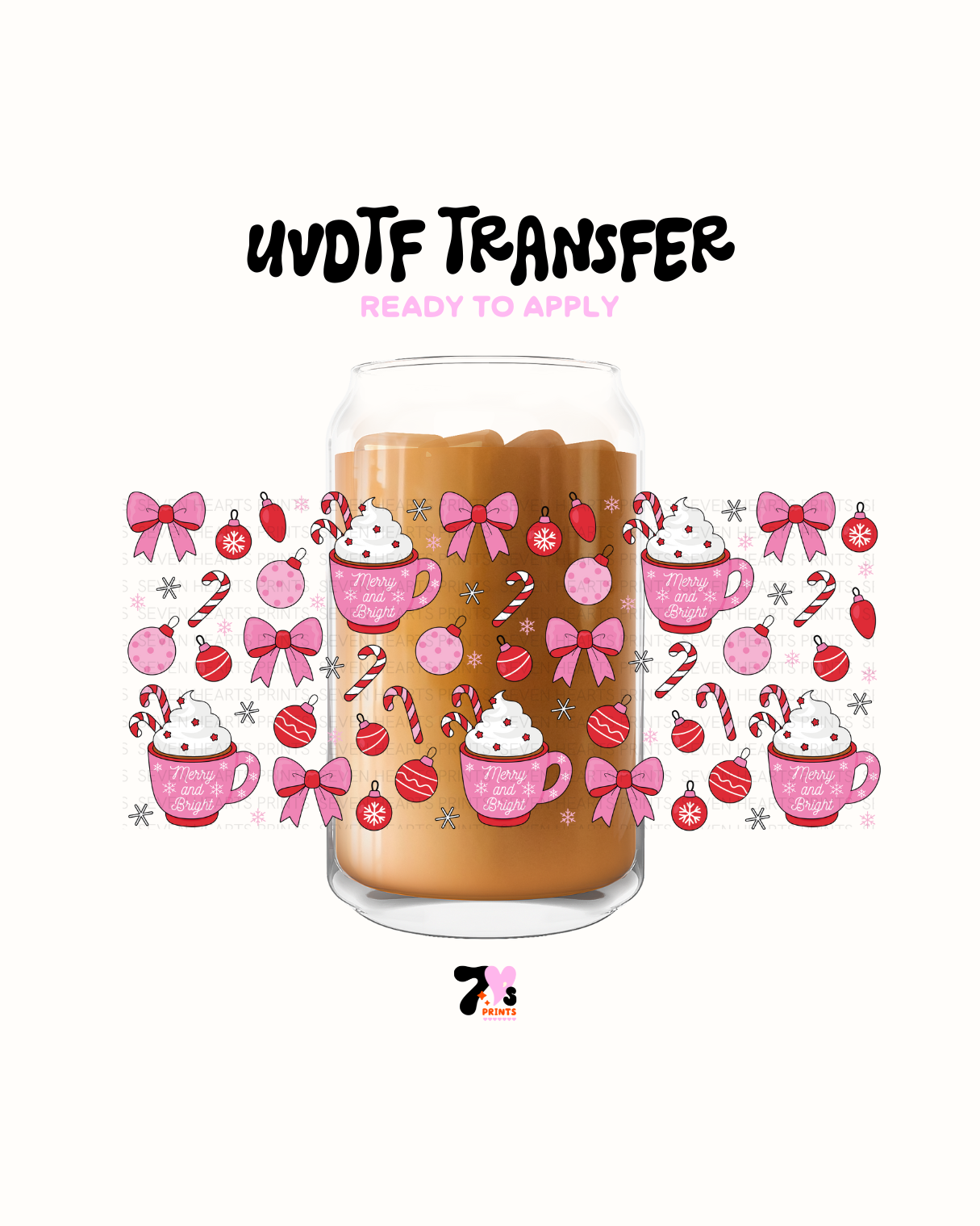 Candy cane peppermint mocha - UVDTF Wraps