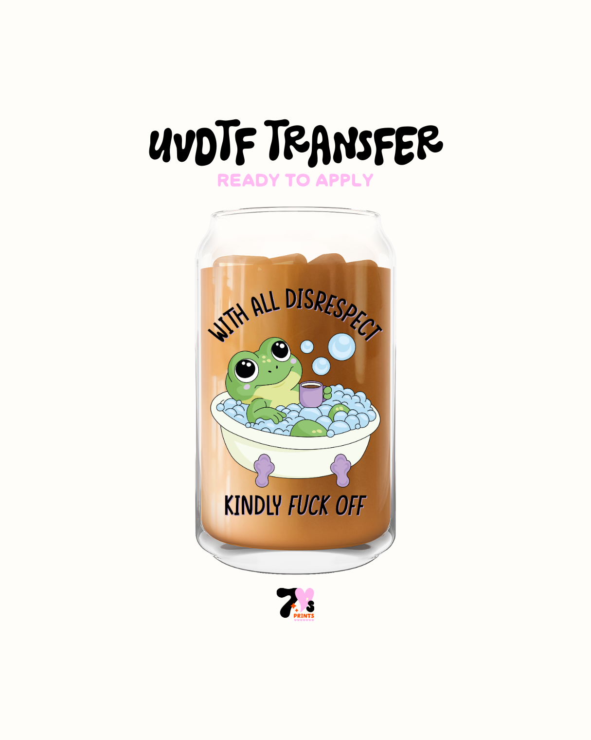 With all disrespect - UVDTF Decal