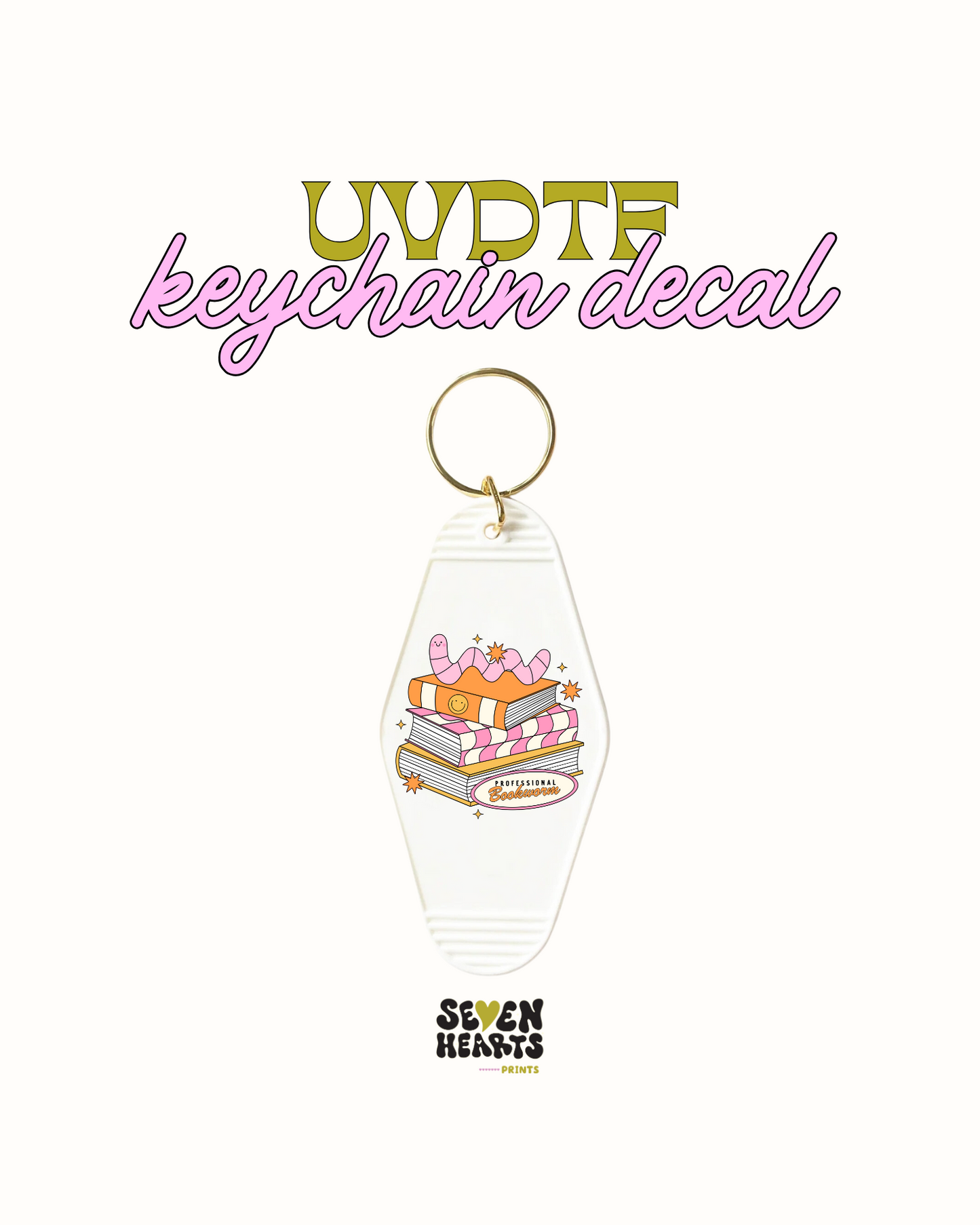 Professional Bookworm - UVDTF Keychain