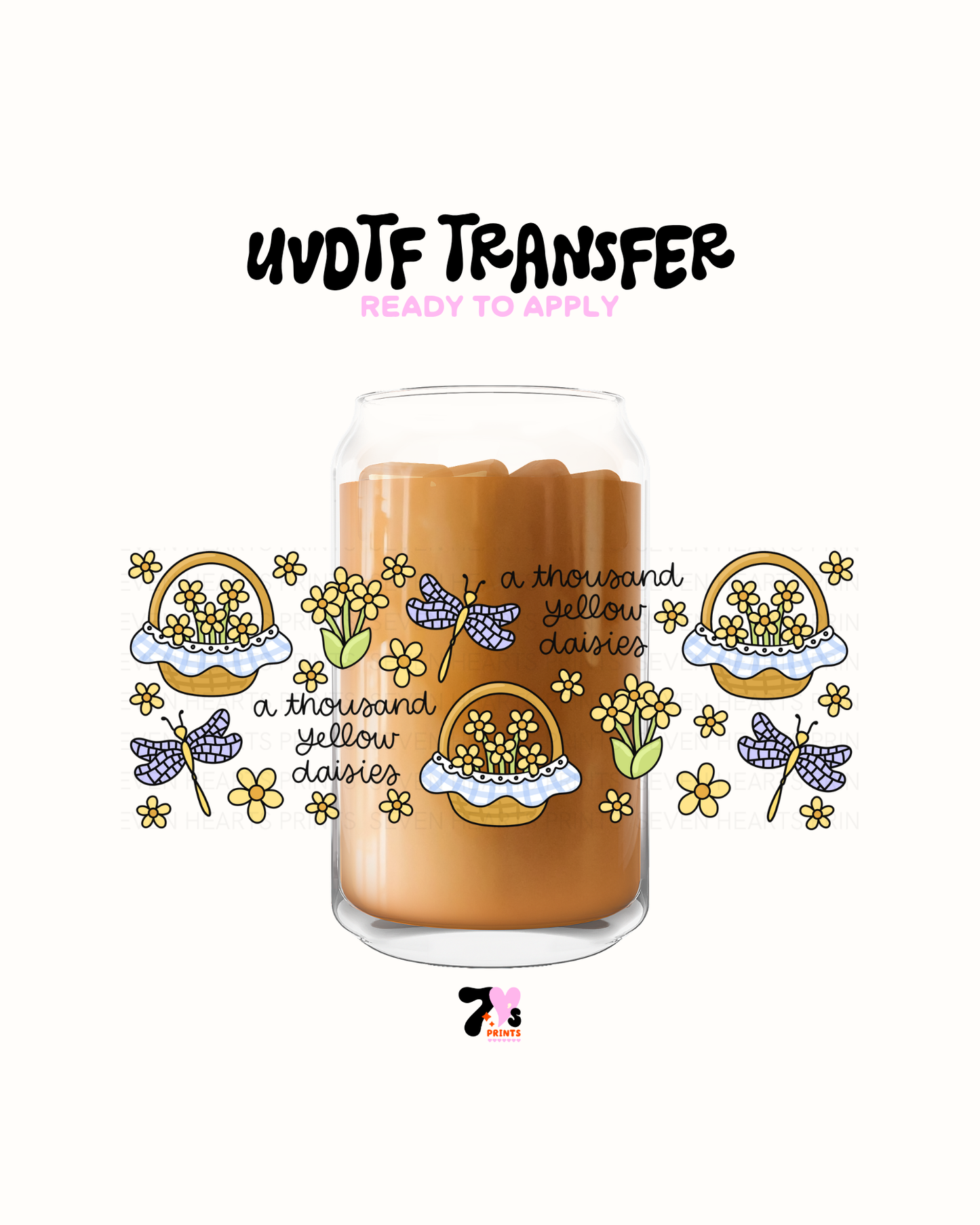 A thousand yellow daises - UVDTF Wrap