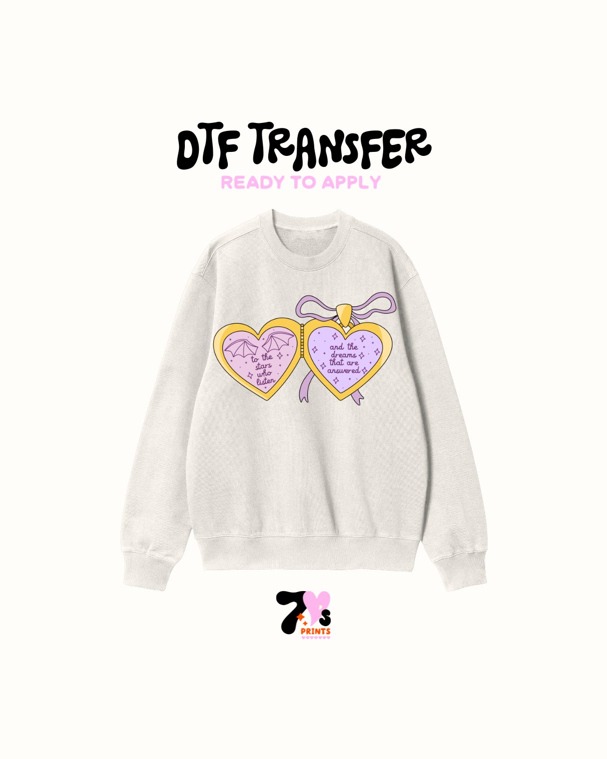Star Whole liste Locket - DTF Transfer