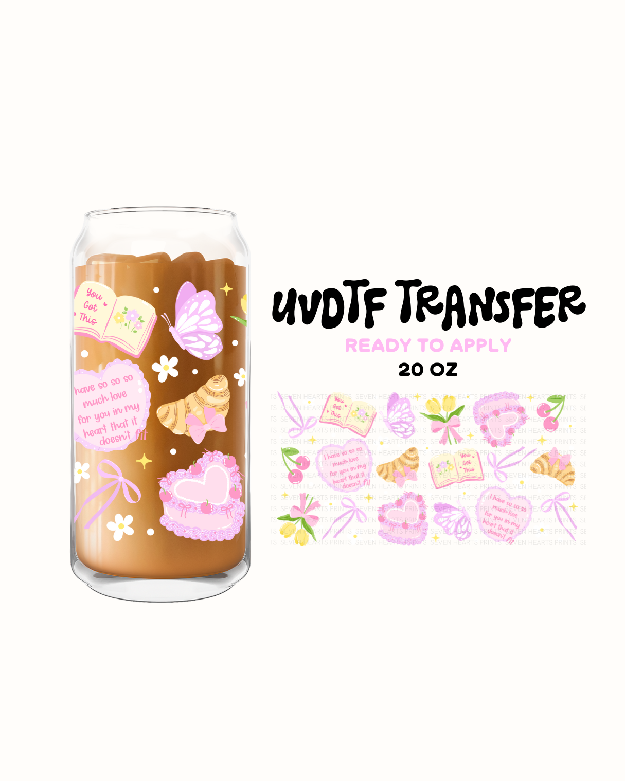So much love - UVDTF 20oz Cup Wrap