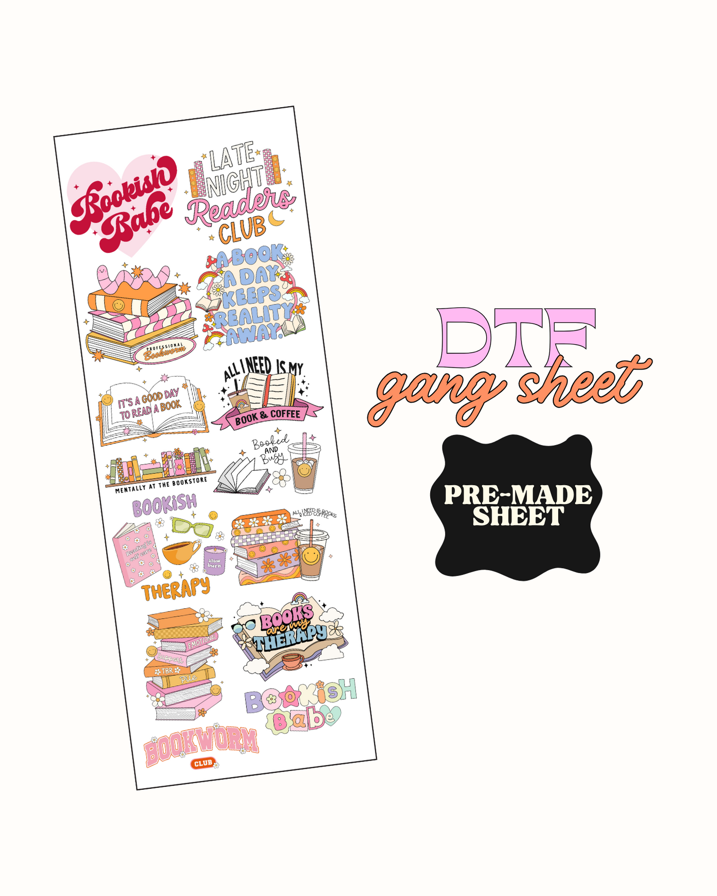 Bokish - Pre Made DTF Gang sheet