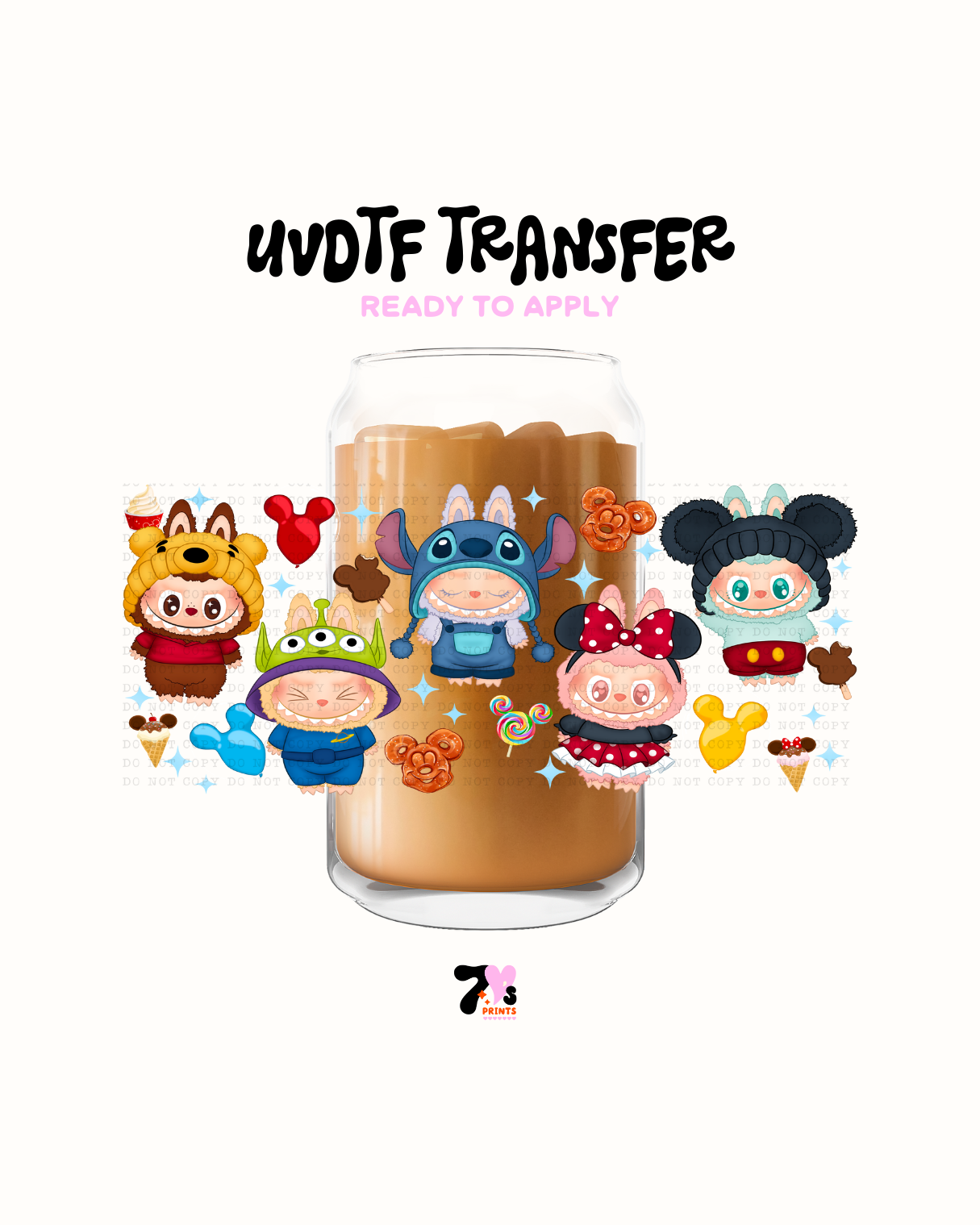 Labubus and friends - UVDTF Wrap