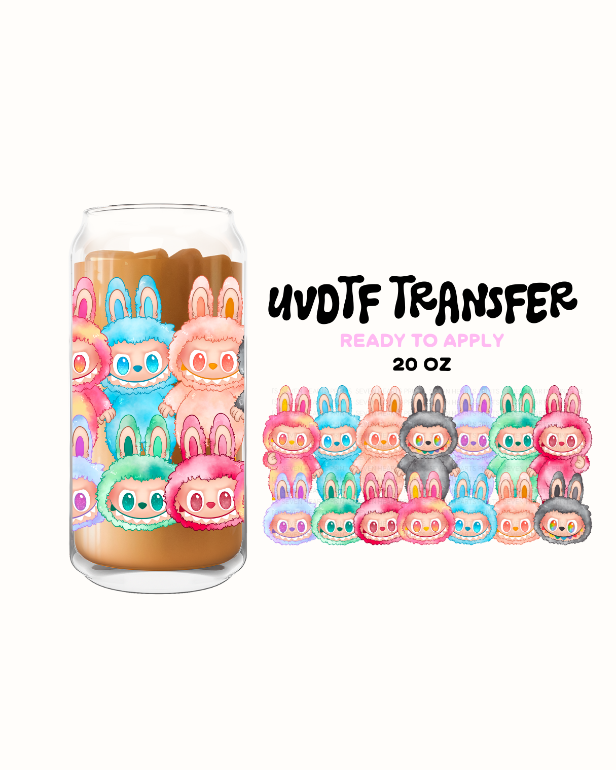 Labubu - UVDTF 20oz Cup Wrap