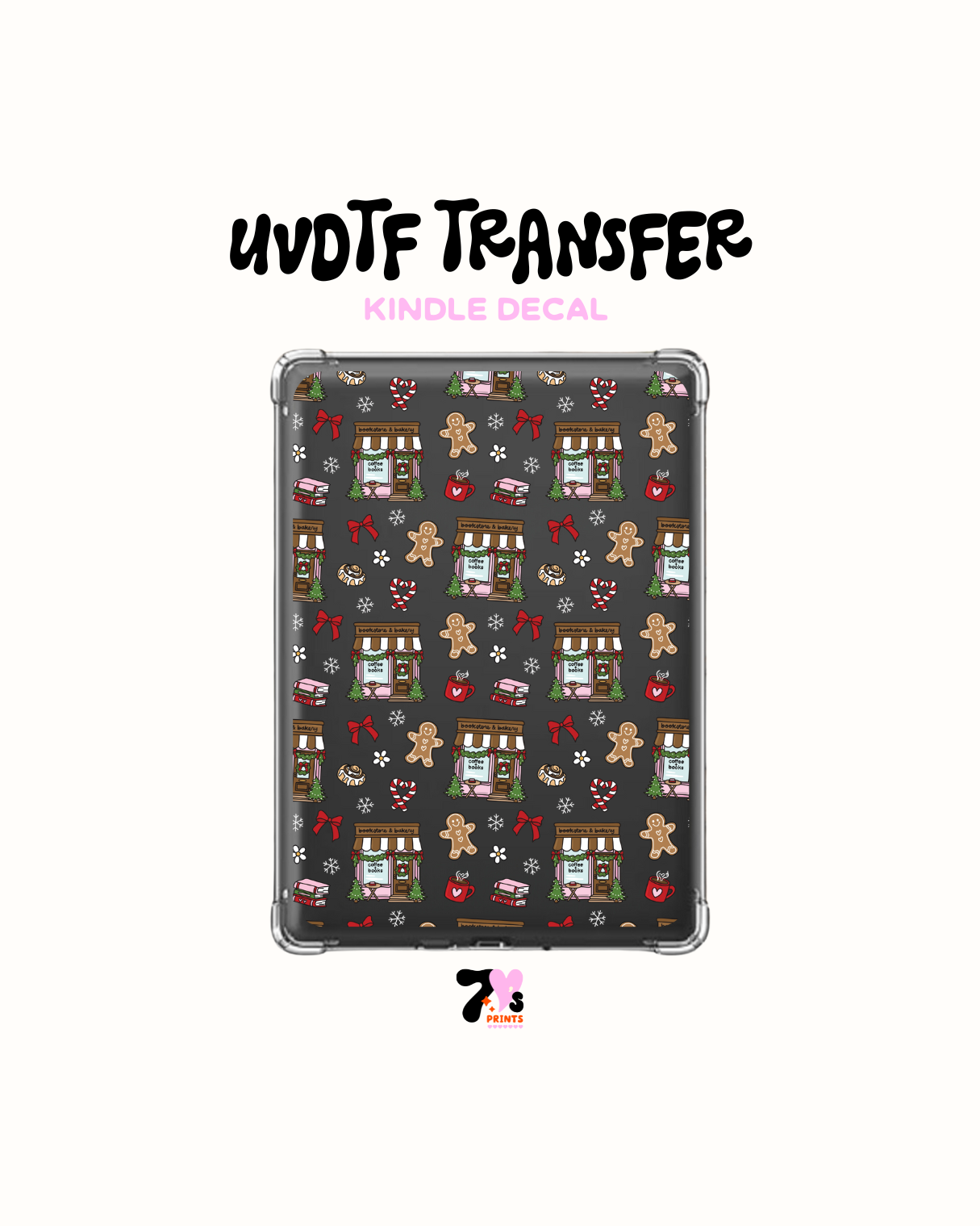 The book and Bakery shop - UVDTF Kindle Decal