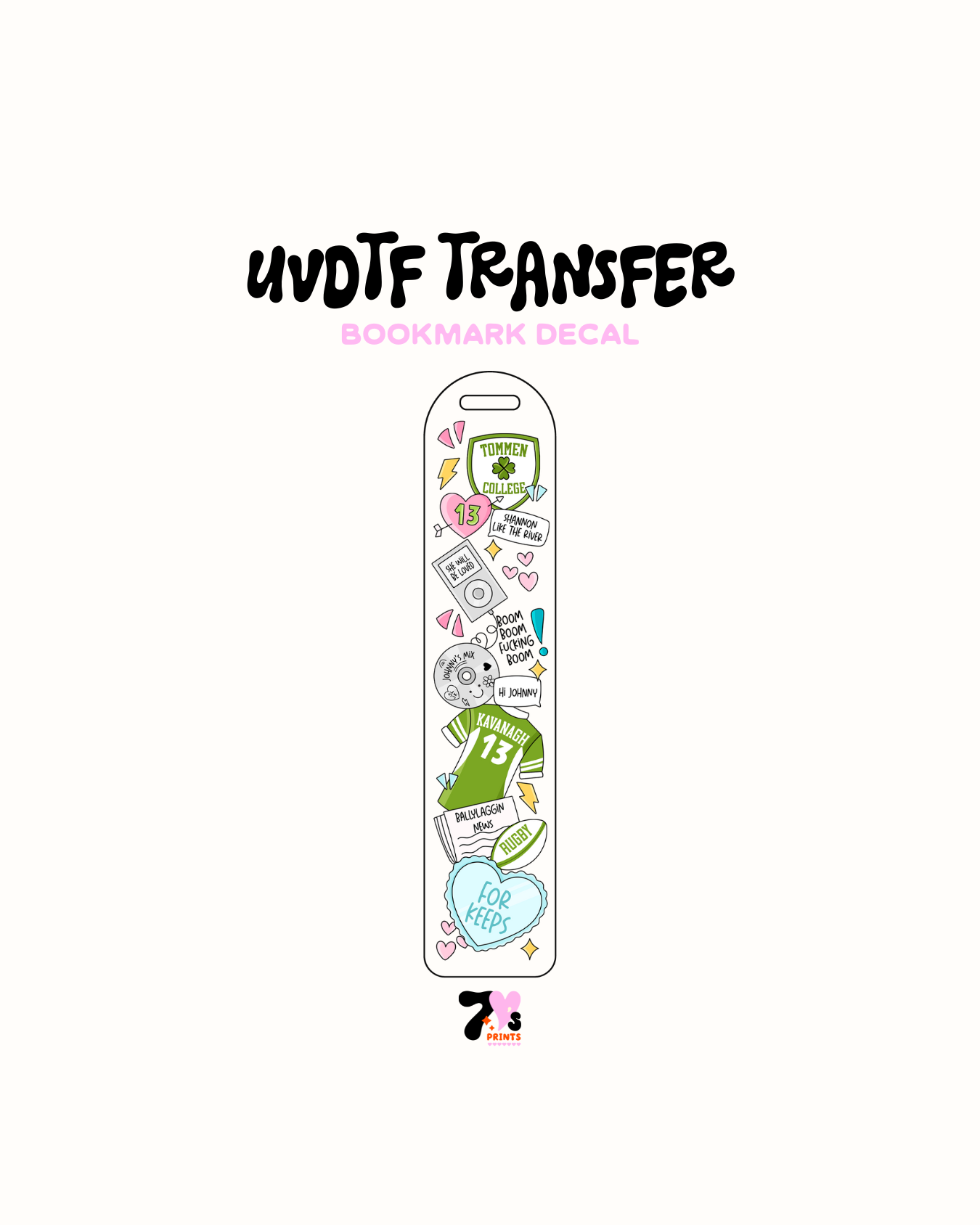 Boys of Tommen - UVDTF Bookmark Decal