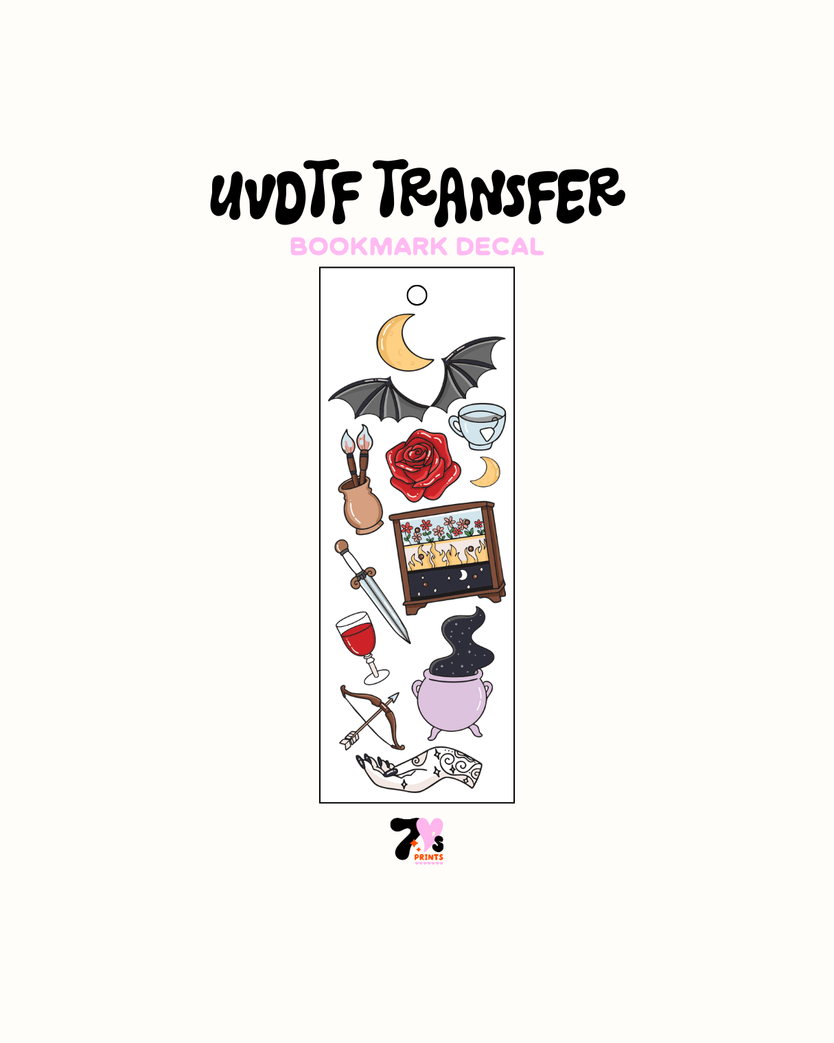 Libros de Astro - Calcomanía de marcador UVDTF