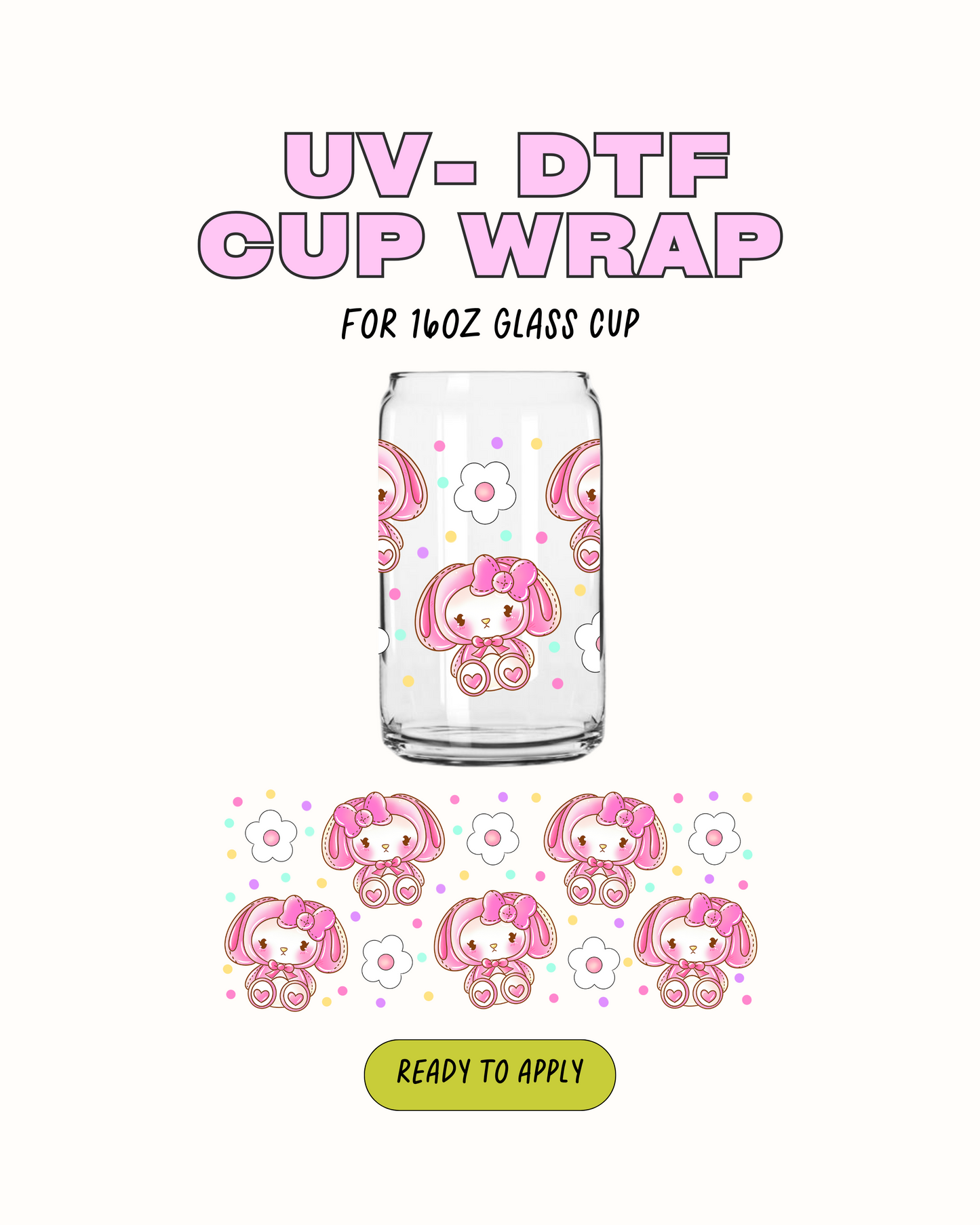 Kawaii Bear - UVDTF