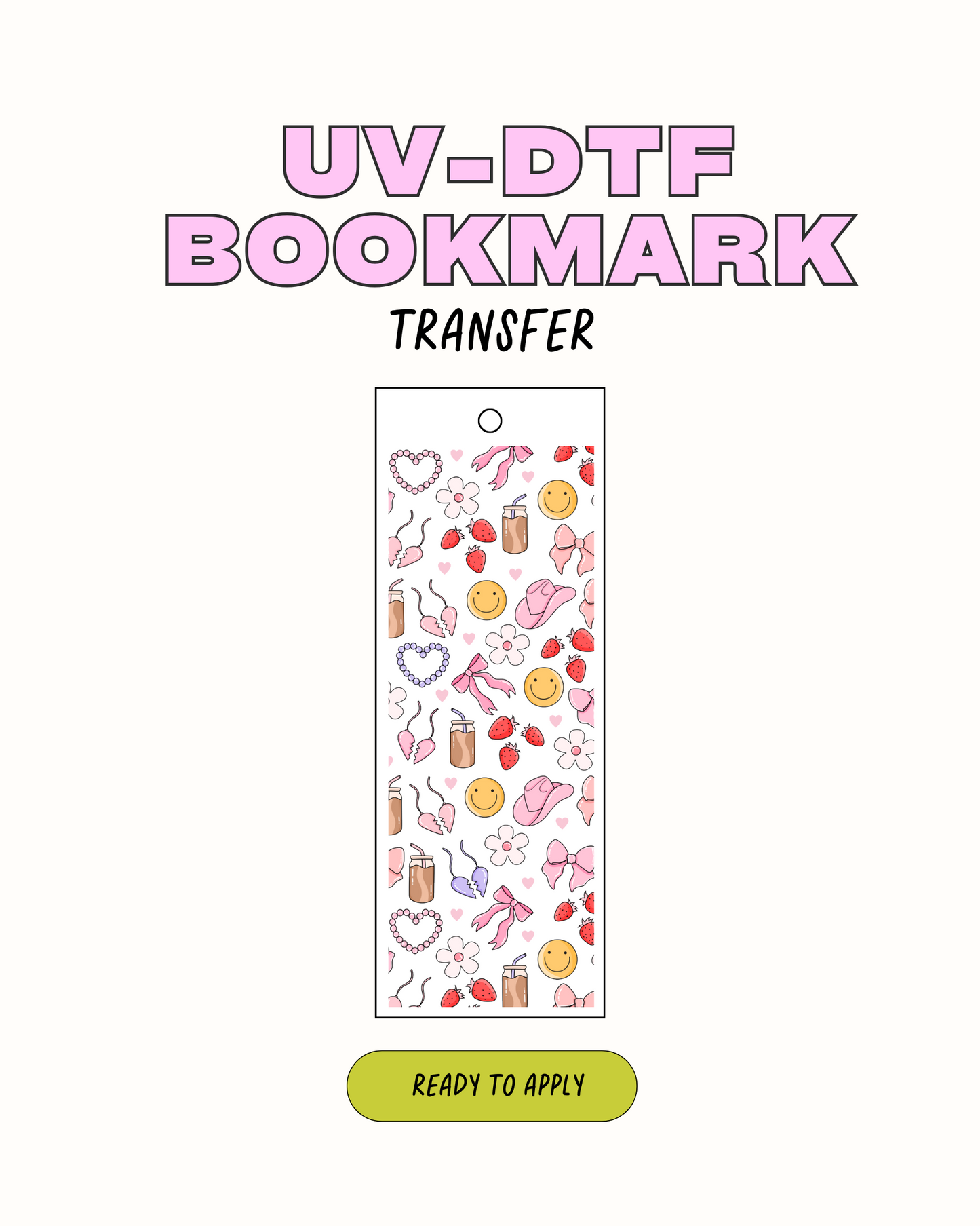 Girl Hood - UVDTF Bookmark Decal