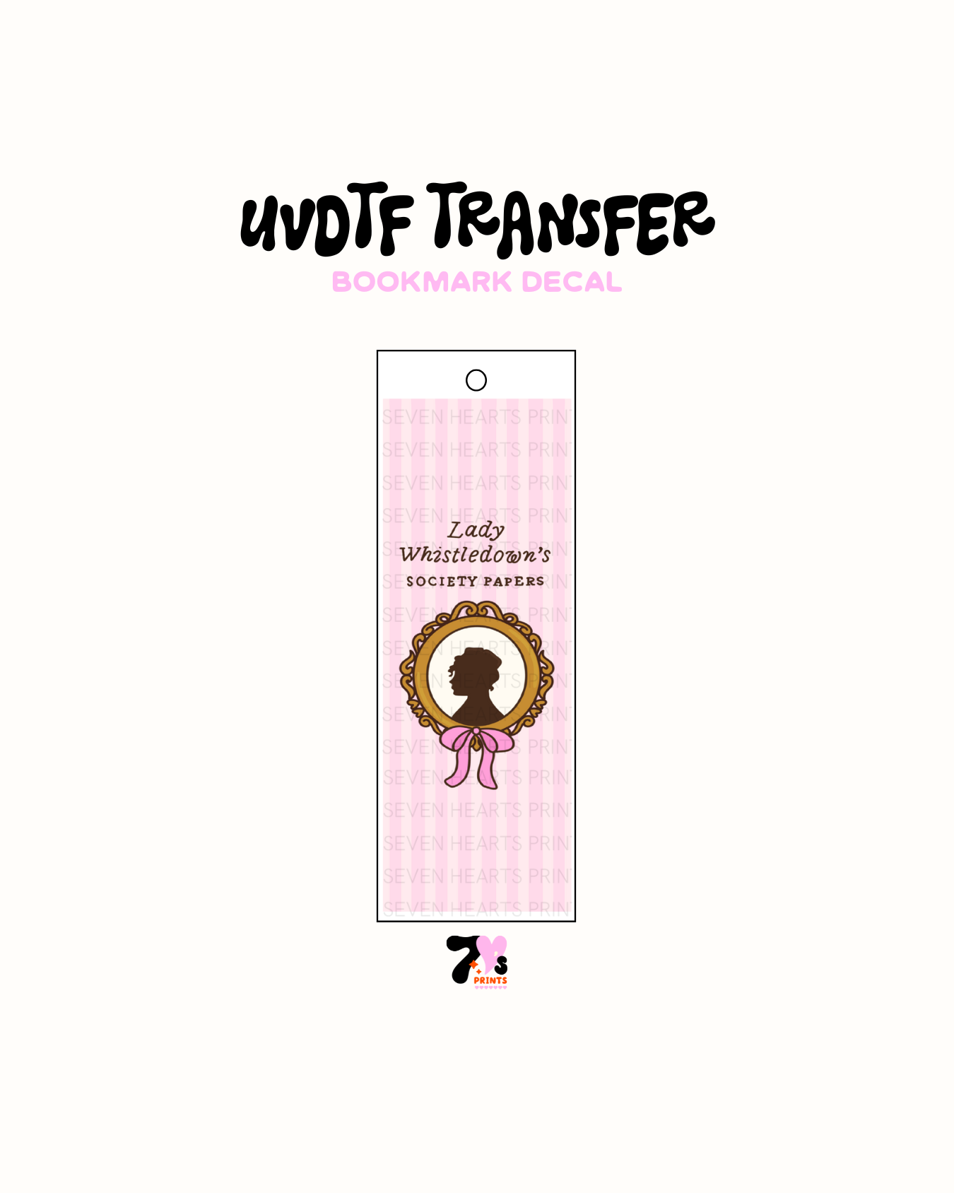 Lady Whistledown's - UVDTF Bookmark Decal