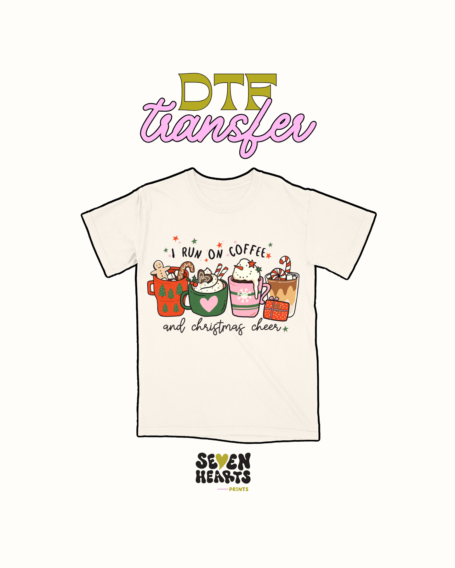 I run on coffee- DTF Transfer