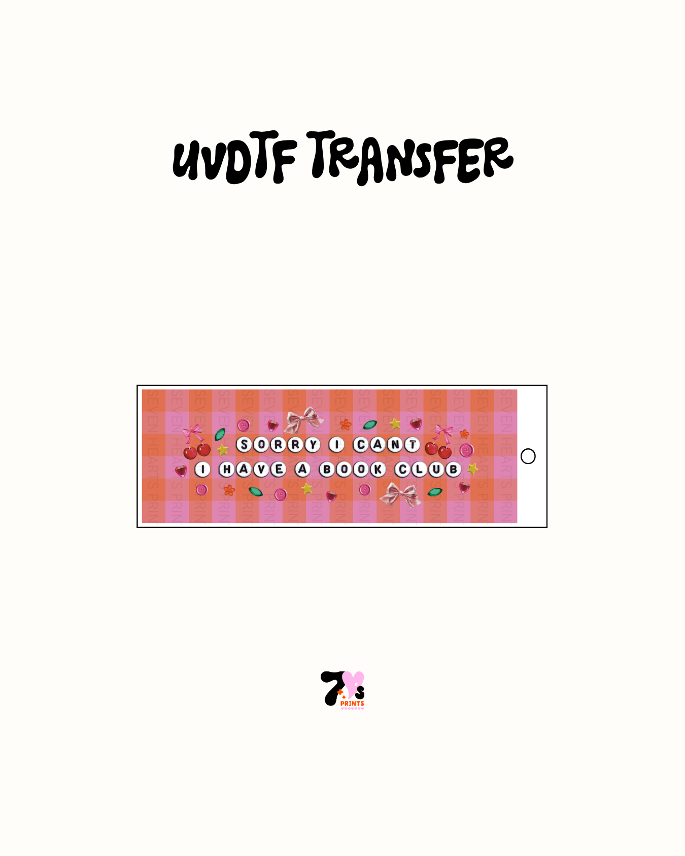 #301 UVDTF Bookmark Decal 1.8