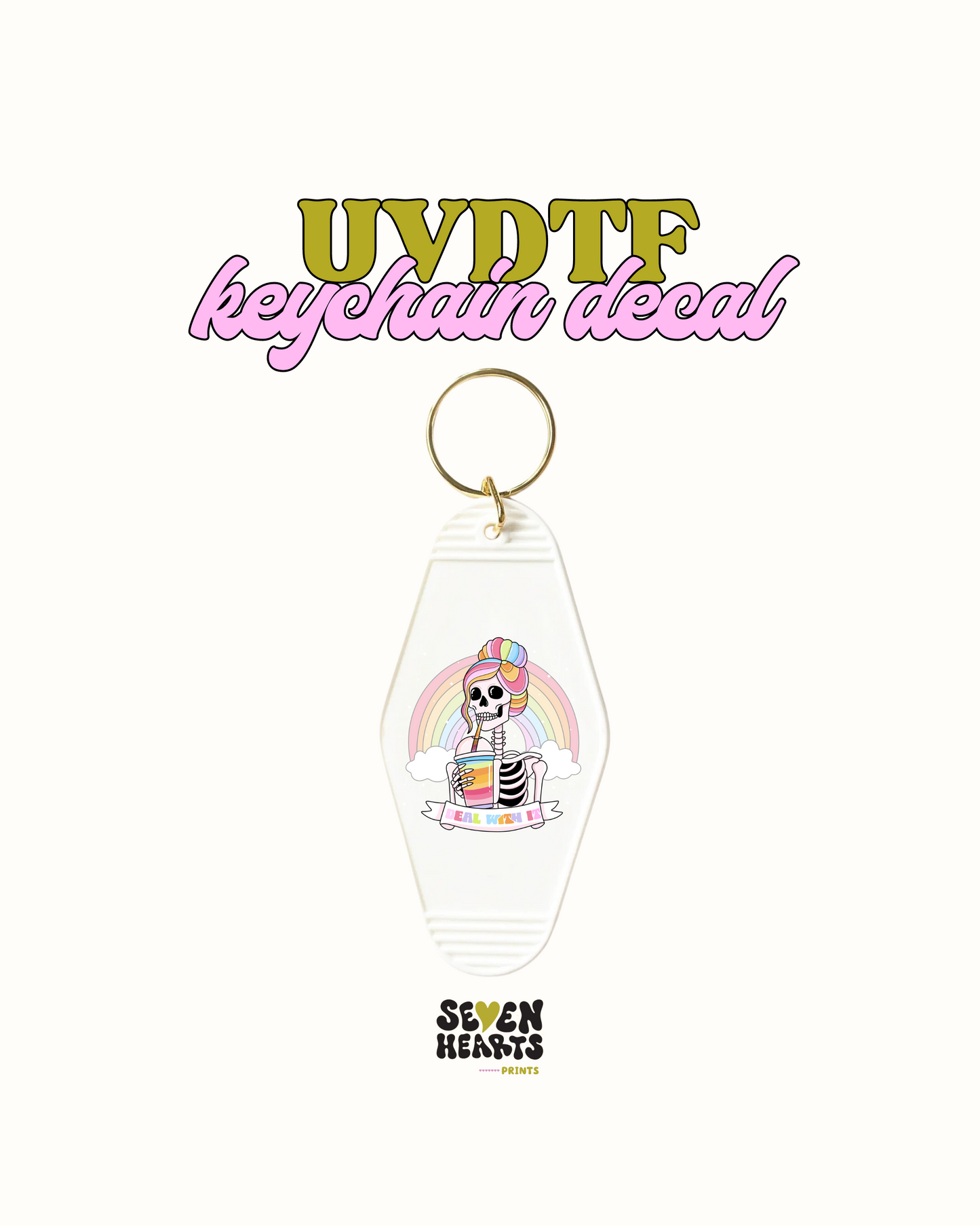 Deal with it - Keychain Decal Set of 5