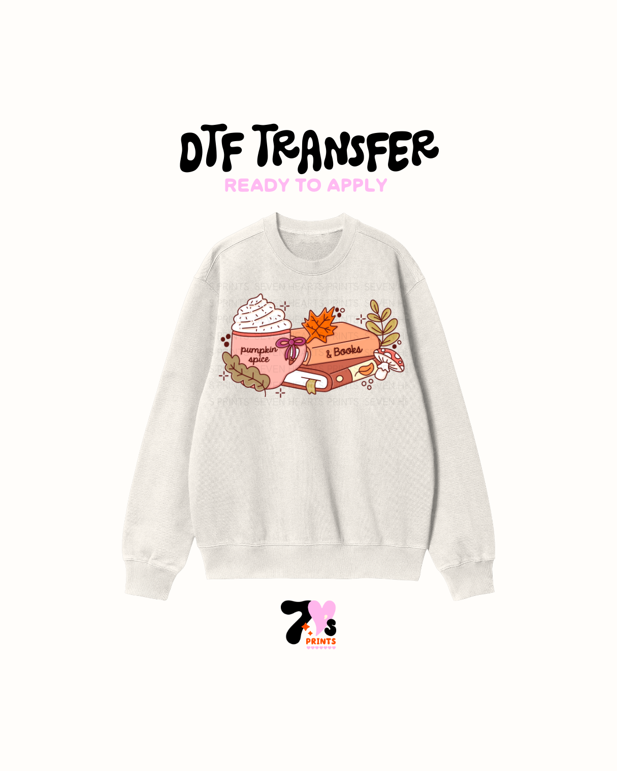 Pumpkin spice and books - DTF Transfers