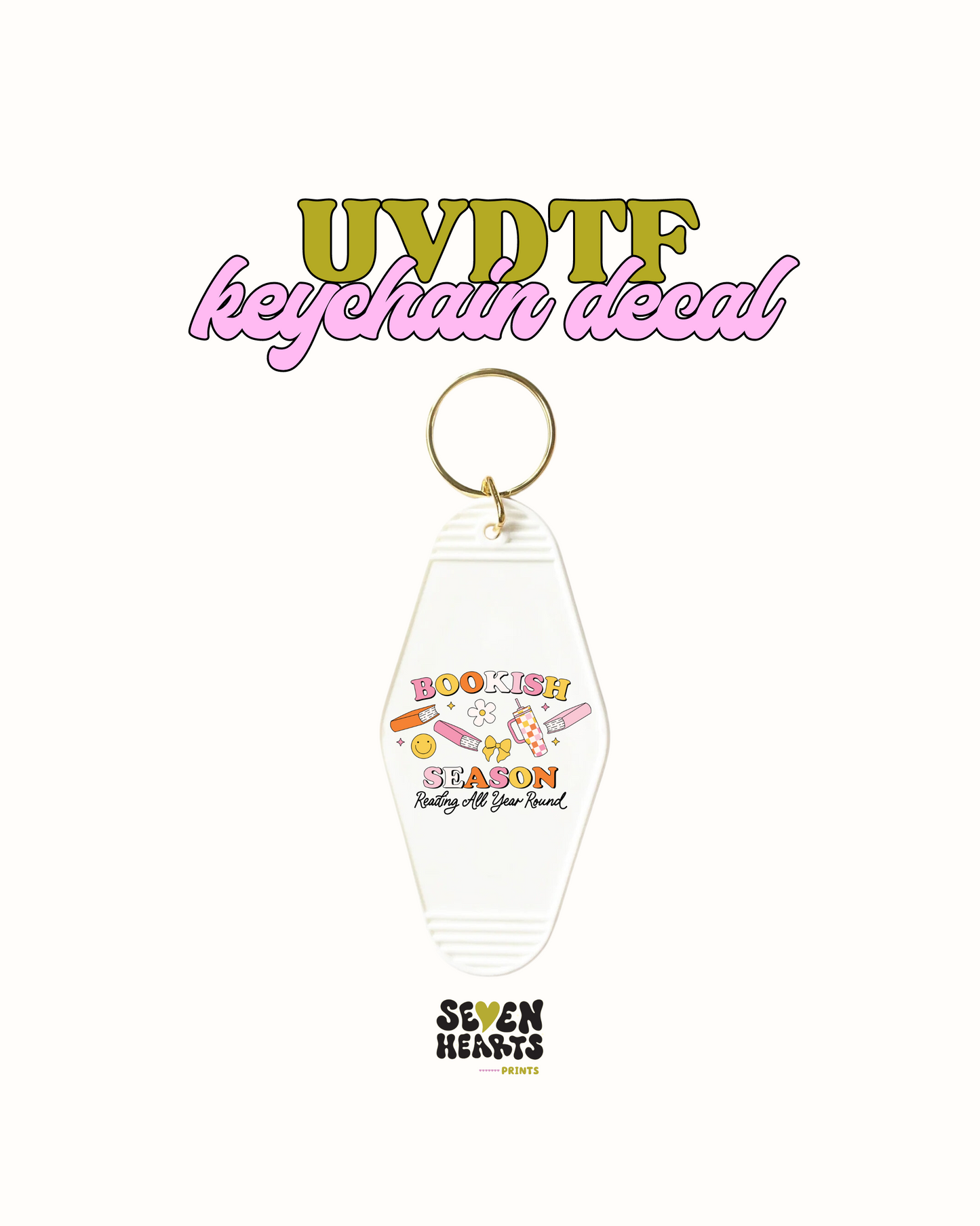 Readind all year around - UVDTF Keychain