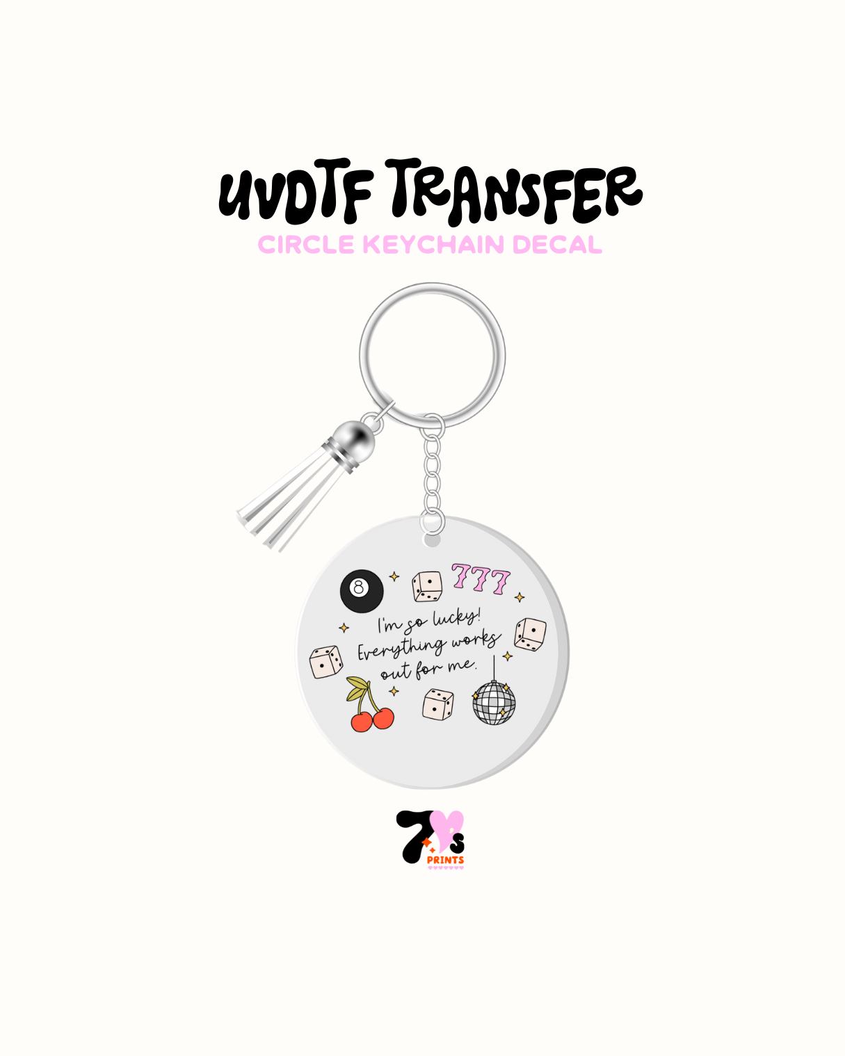 Im so Lucky - Round Keychain Set of 5