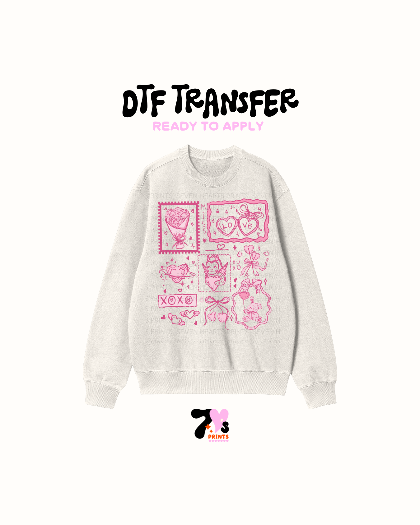 Vday Stamps - DTF Transfers