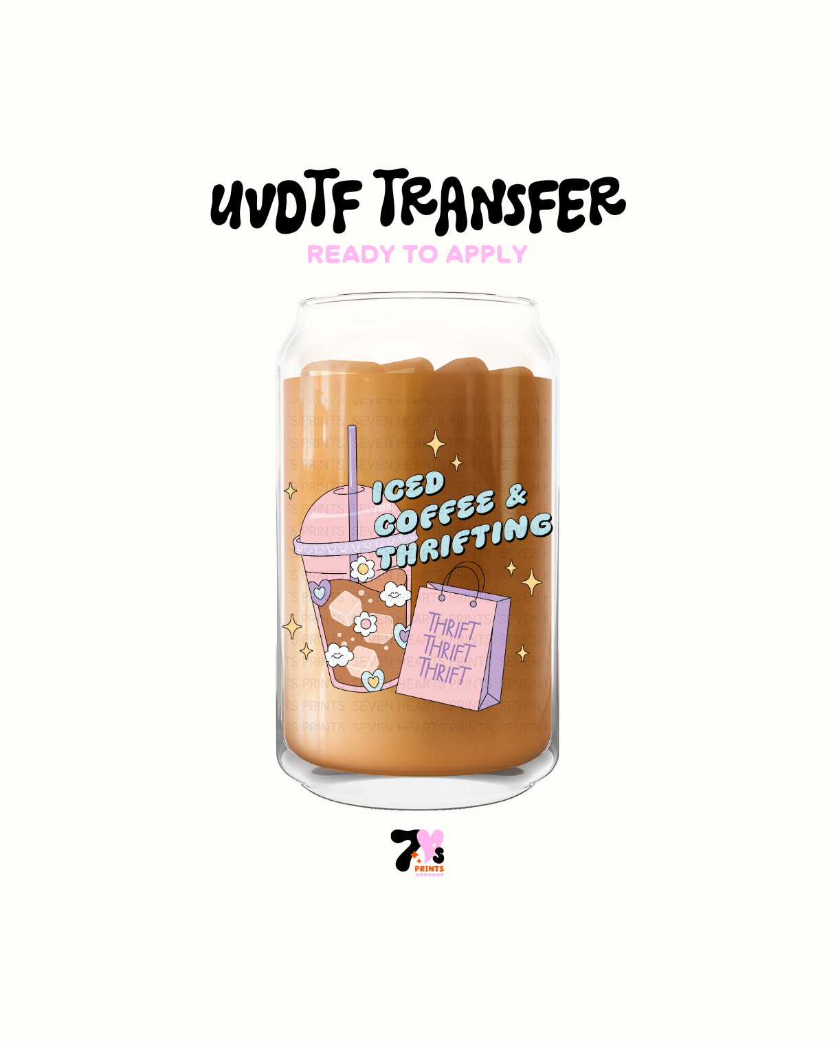 Ice coffee - UVDTF Decal