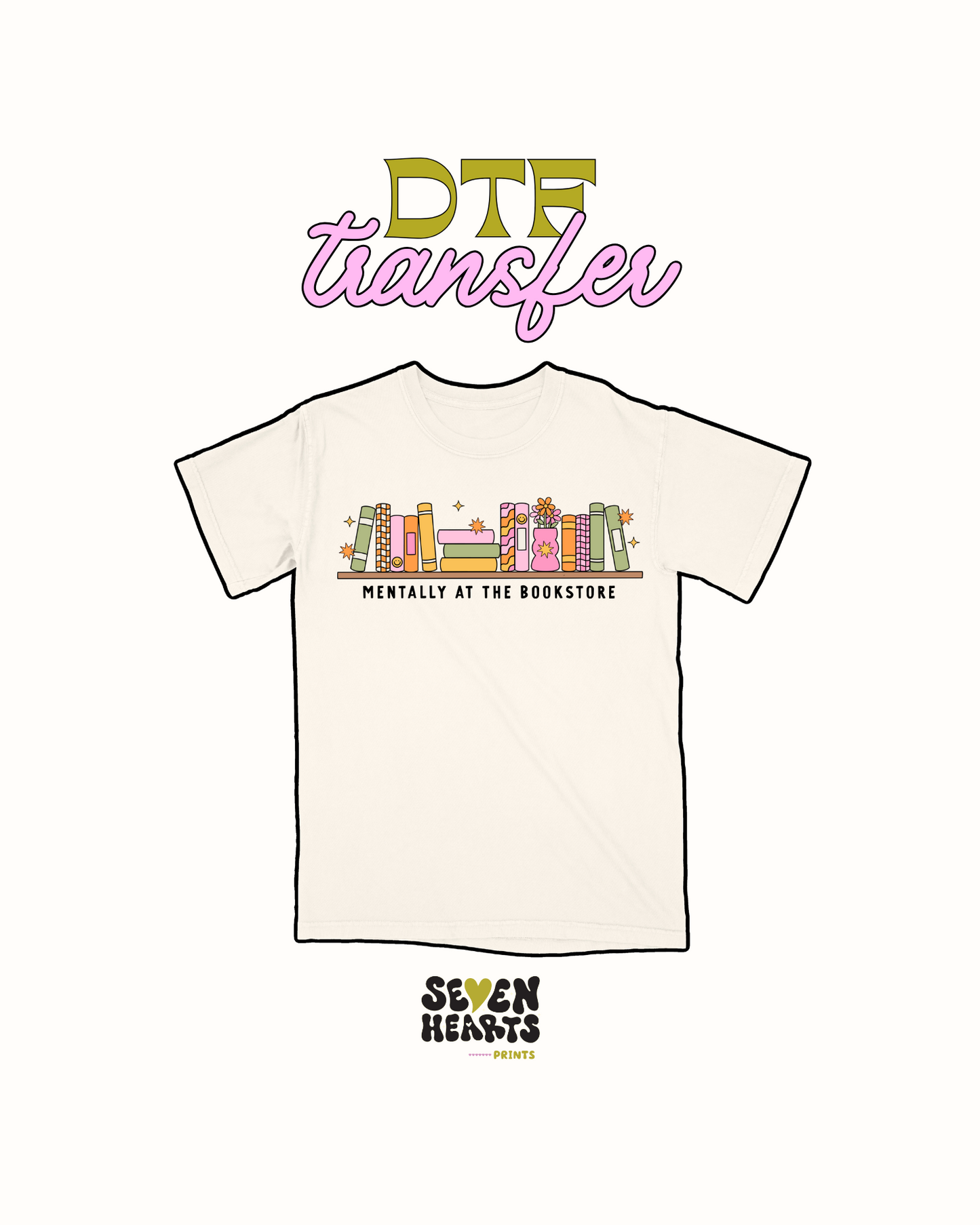 Mentally at a bookstore - DTF Transfer