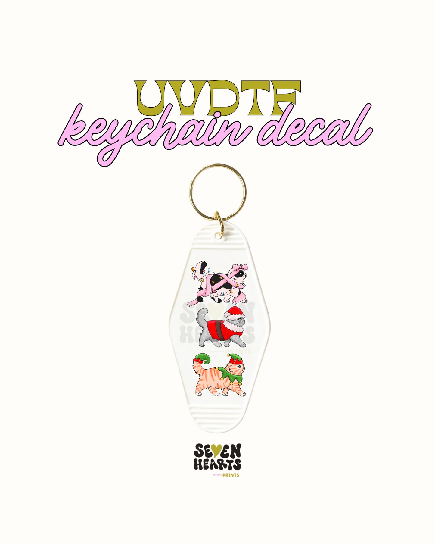 Cats xmas - Set of 5 UVDTF