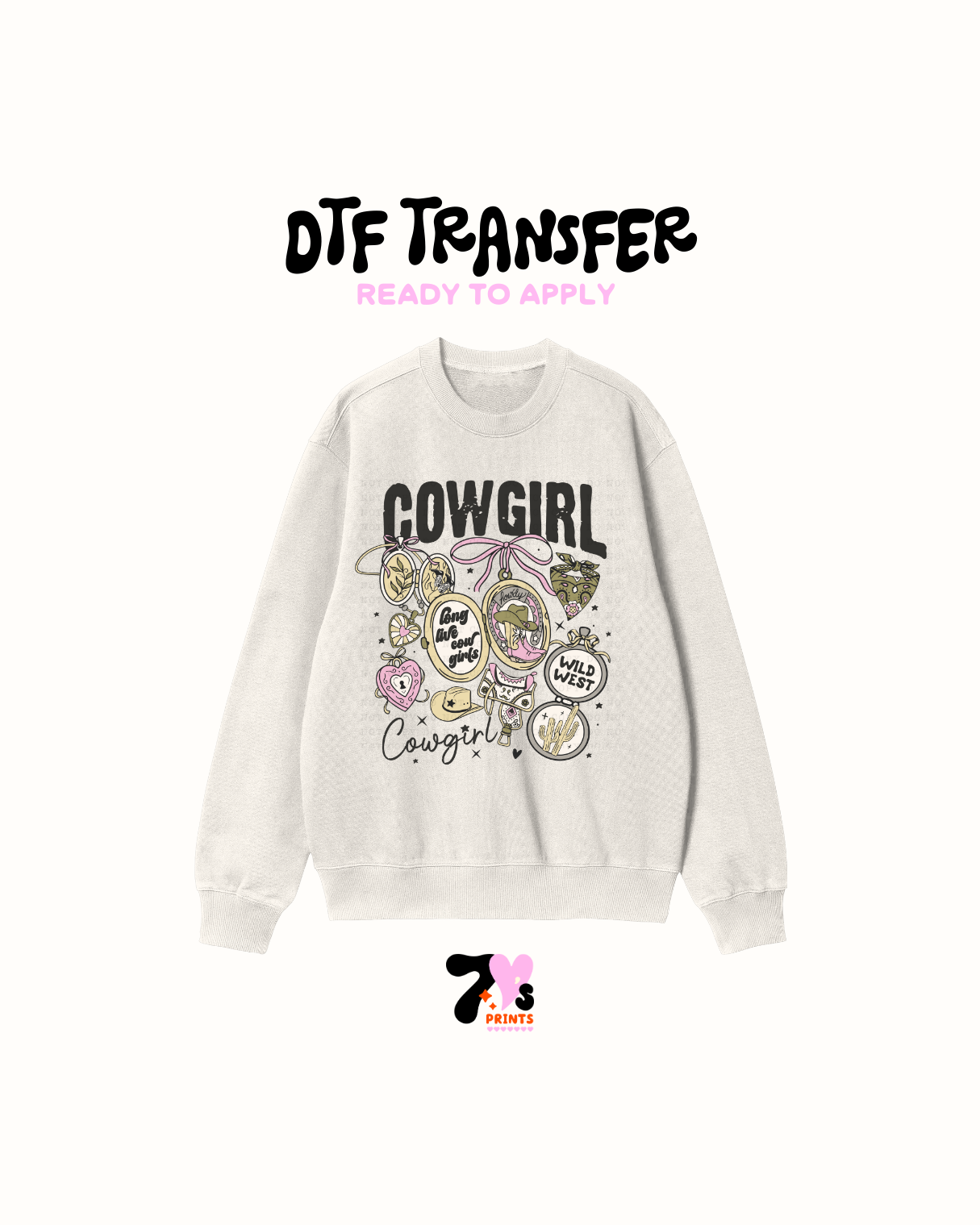 Cowgirl (green) - DTF Transfer