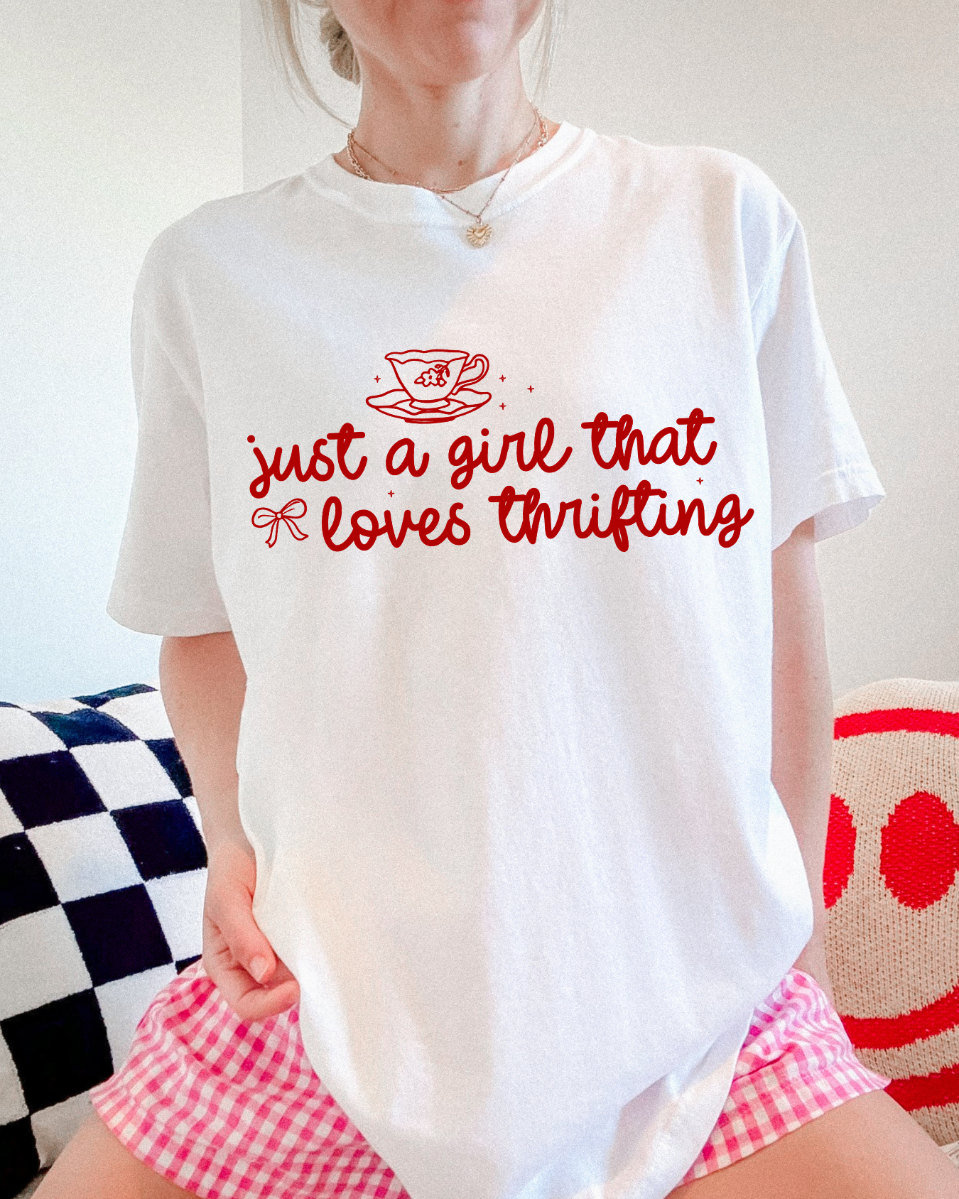 -Just a girl that loves trifting DTF Transfers