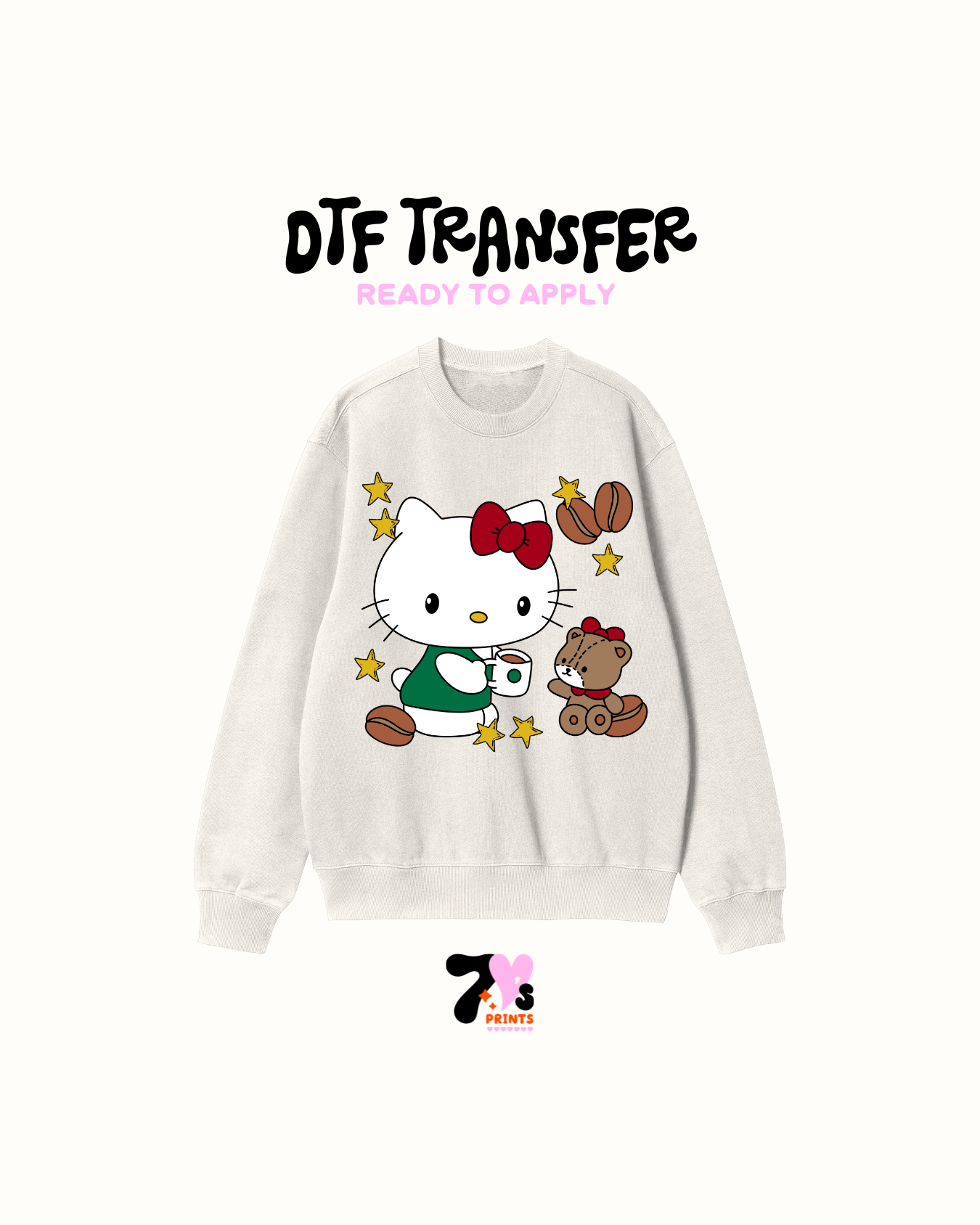 Kitty and teddy bear - DTF Transfers