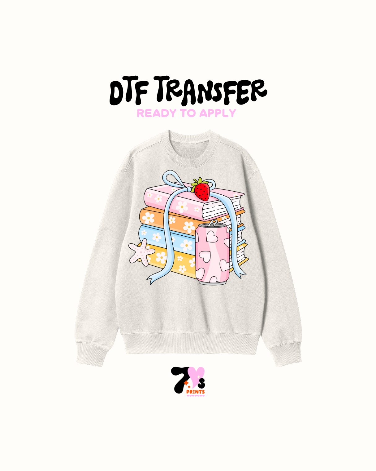 Summer books and coffee - DTF Transfer