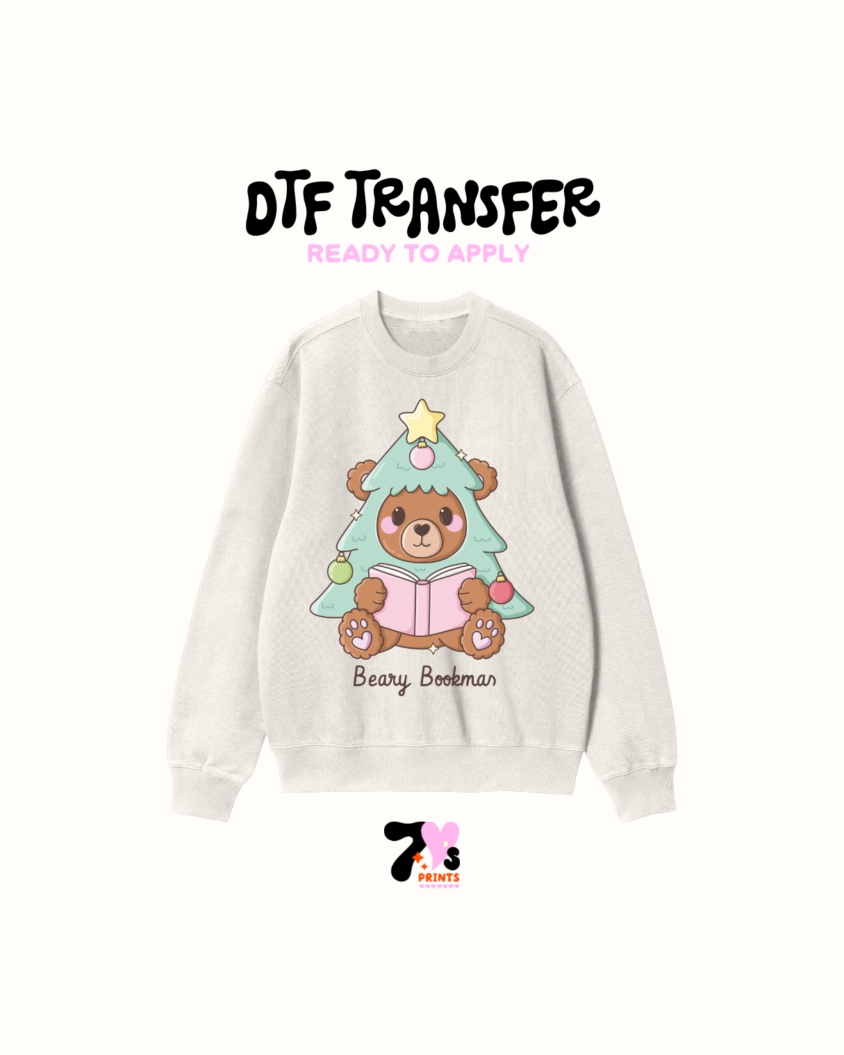 Beary Bookmas - DTF Transfers