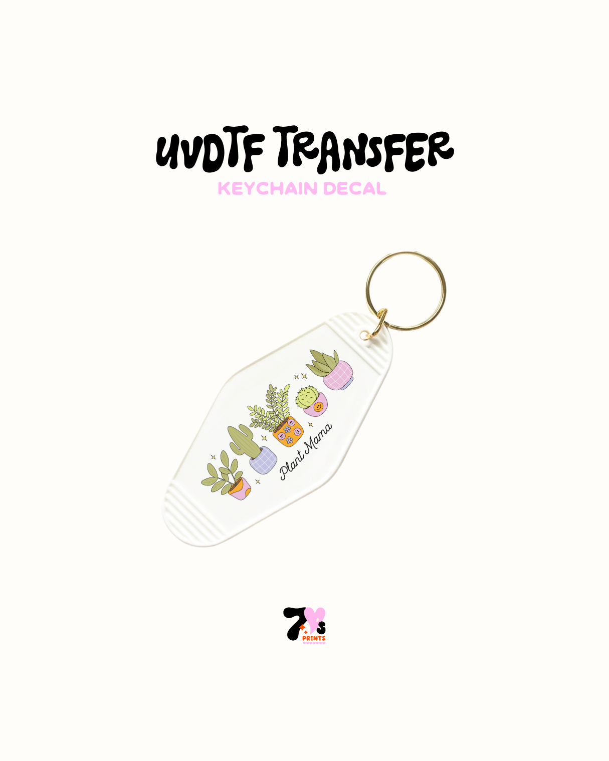 Plant mom - UVDTF Keychain
