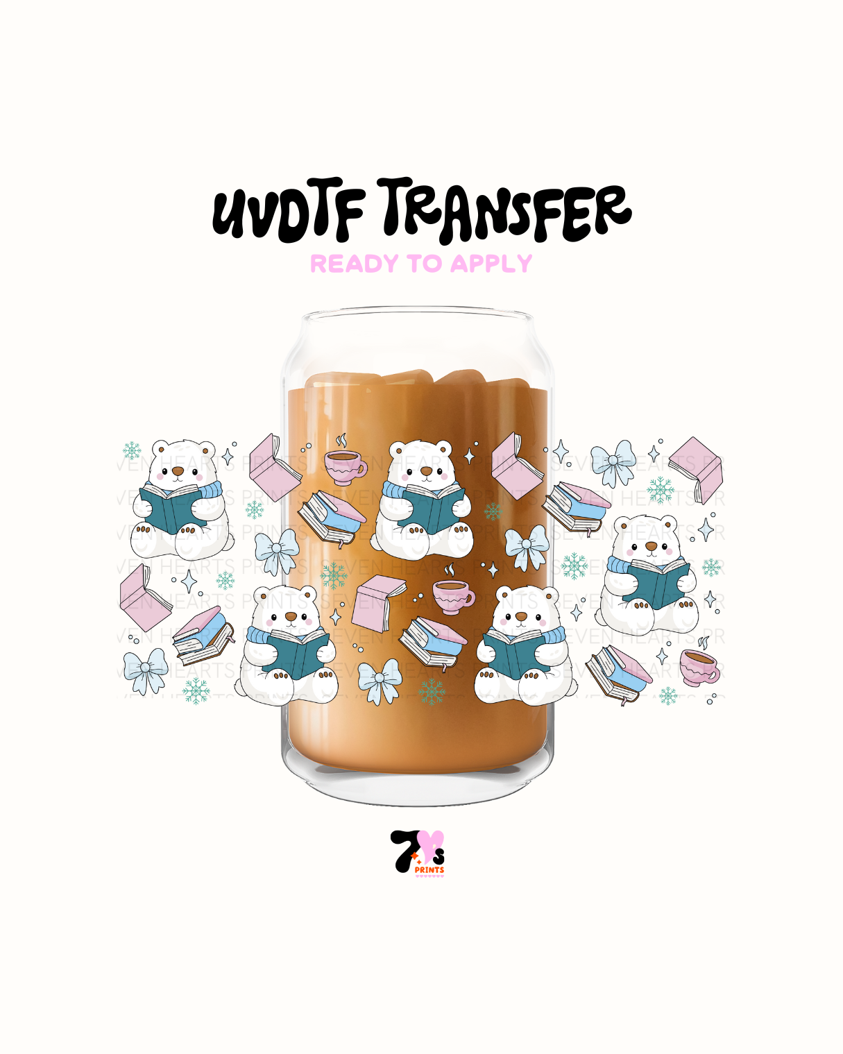 Bears and Books - UVDTF Wraps