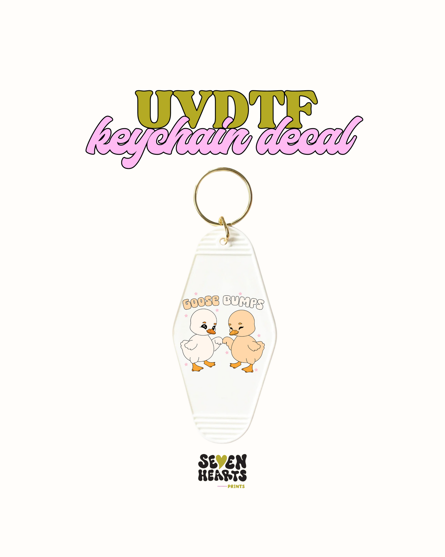 goose bumps - UVDTF Keychain