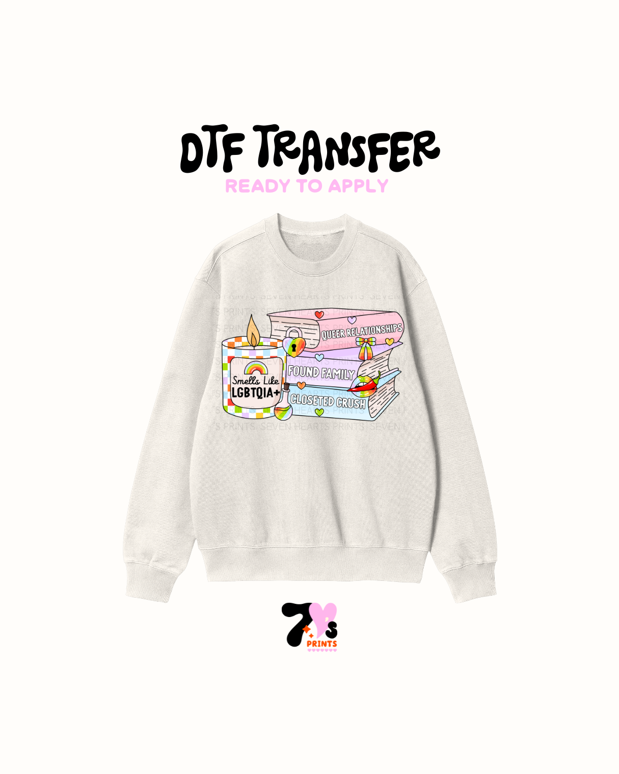 Rainbow Books - DTF Transfer