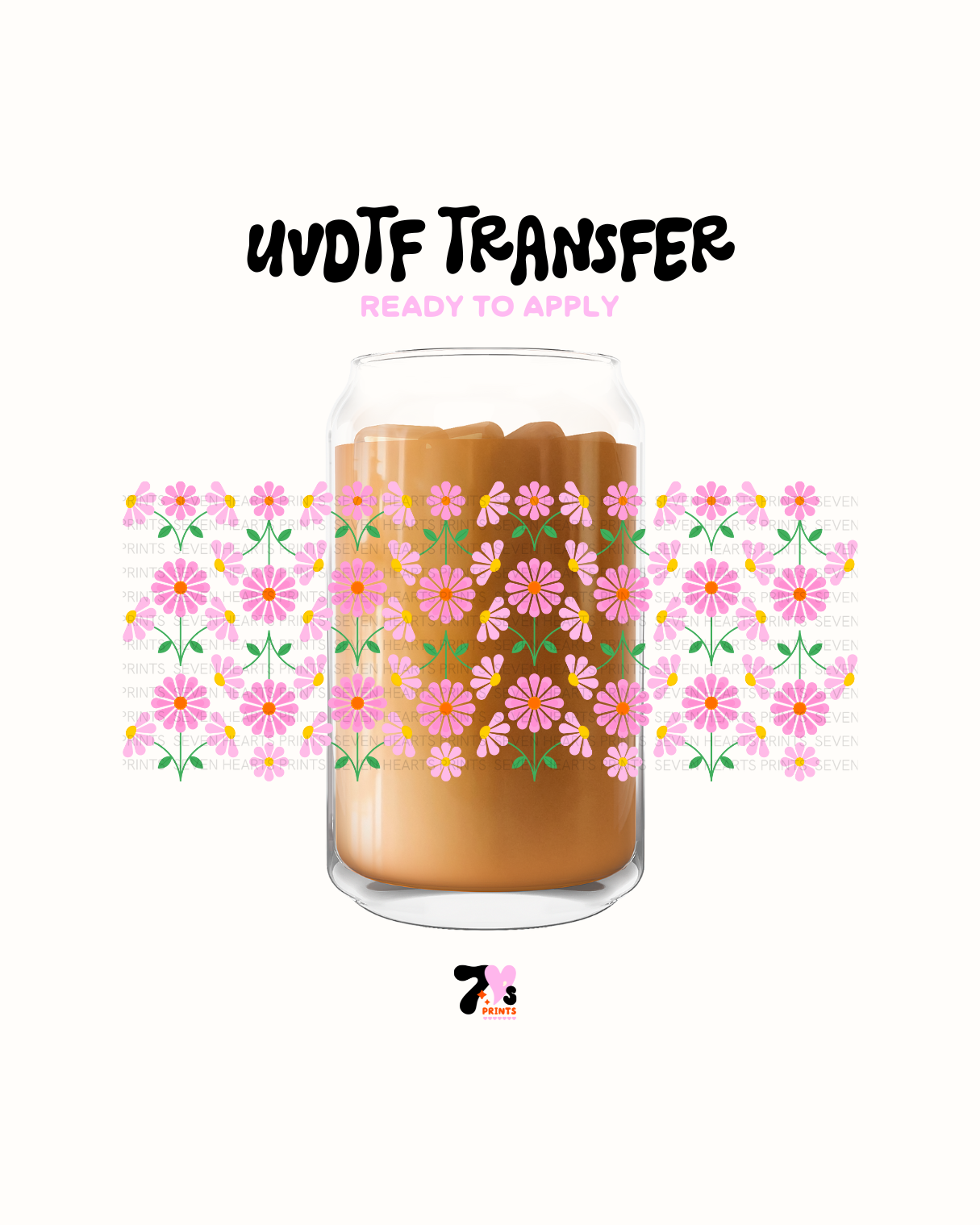 Pink Flowers - UVDTF Wrap